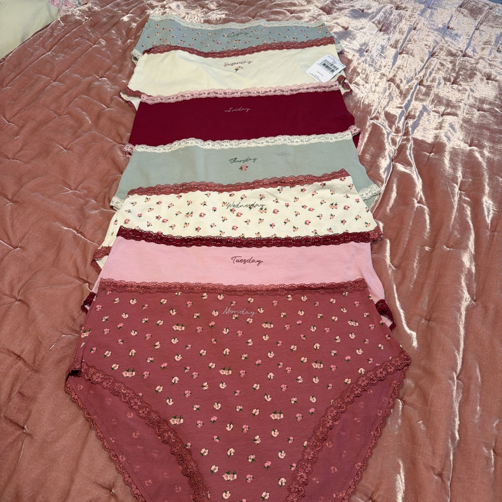Next 7 Days of The Week Cotton US 14 Panties NWOT