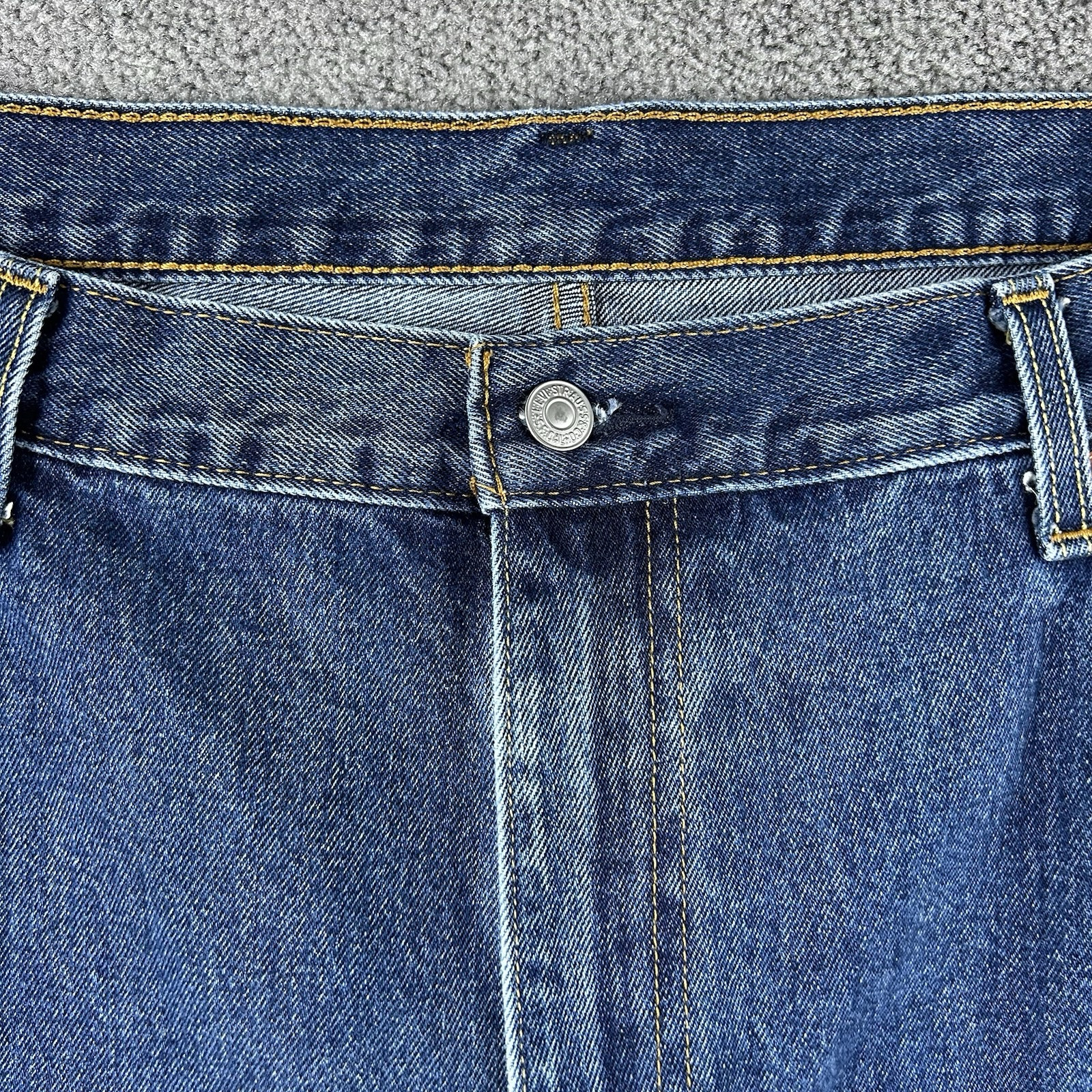 Levis 550 Relaxed Fit Jeans Mens 44×29 (46×30) 100% Cotton Blue Med Wash Classic
