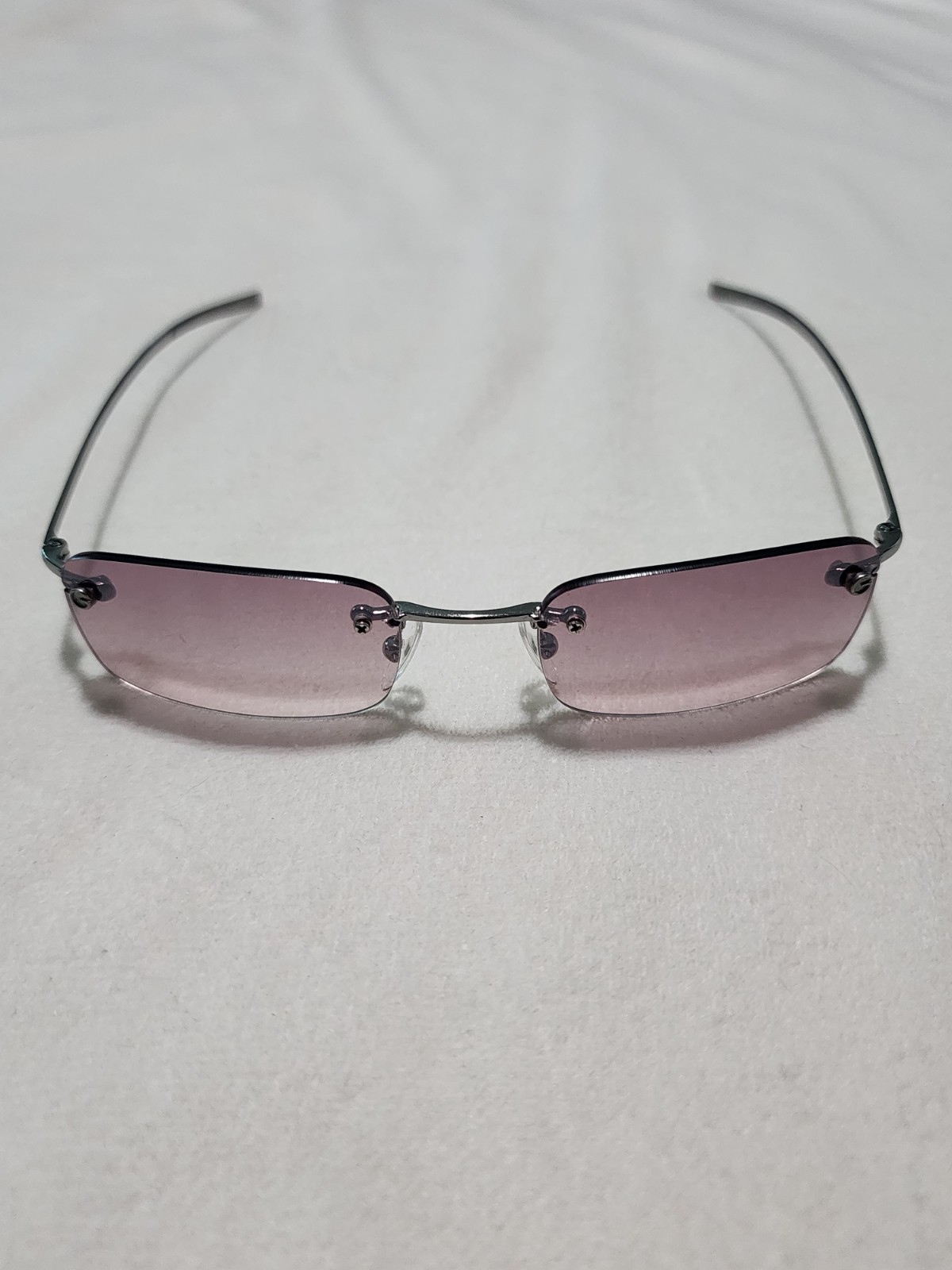 Gucci GG 1715/S Stainless Steel Pink Lens Sunglasses 135 6LBAI 51-19-135 VINTAGE