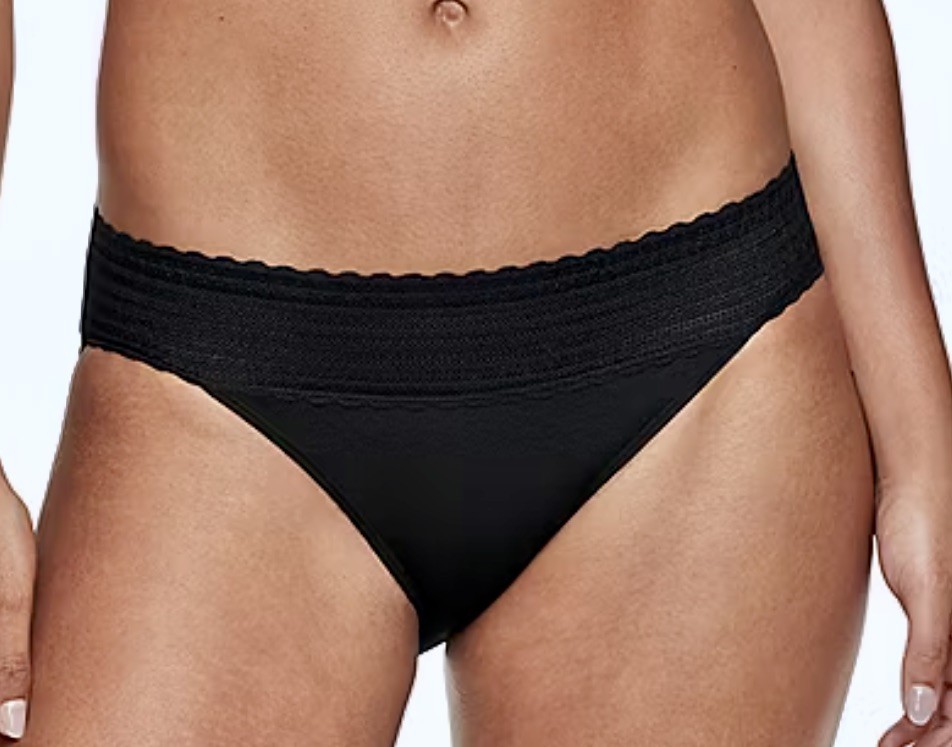 WARNERS No Pinching No Problems Lace Black Bikini Panty Womens S M L XL 2XL 3XL