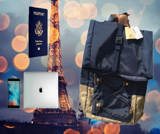 LOT of 5 Backpack BLUE Multifunction Travel Handbag Crossbody Bag 25L Business