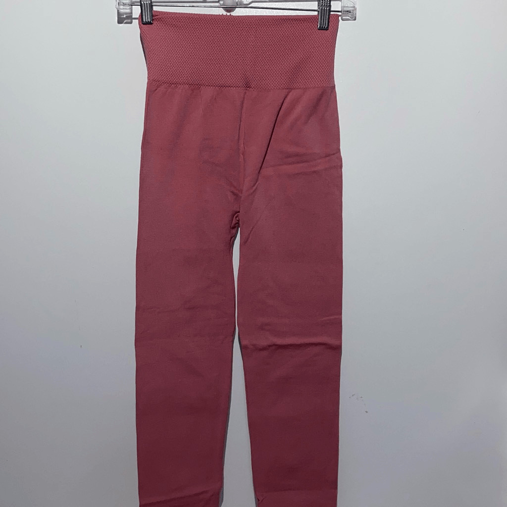 Leggings Depot Women’s Mauve High Waisted Ankle Pull On Leggings One Size NWT