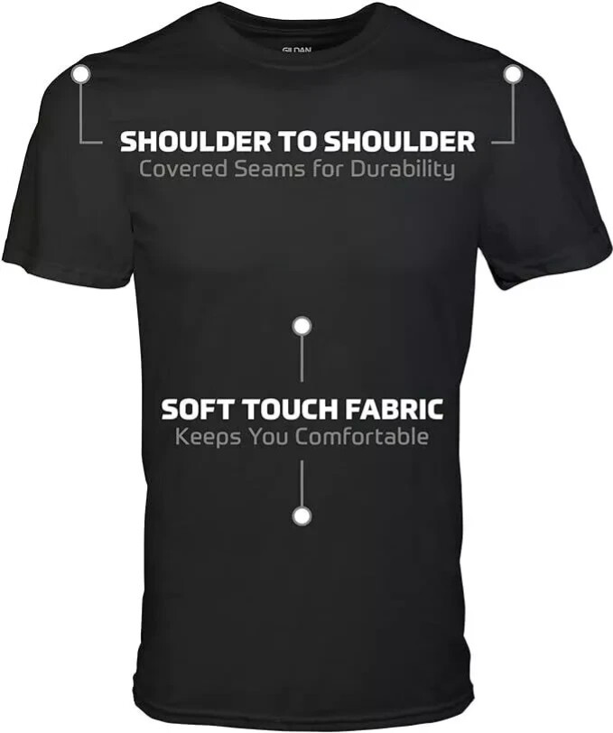 GILDAN (6-Pack, Bulk) Solid Heavy Cotton Short Sleeve Blank Tee T-Shirt S-5XL