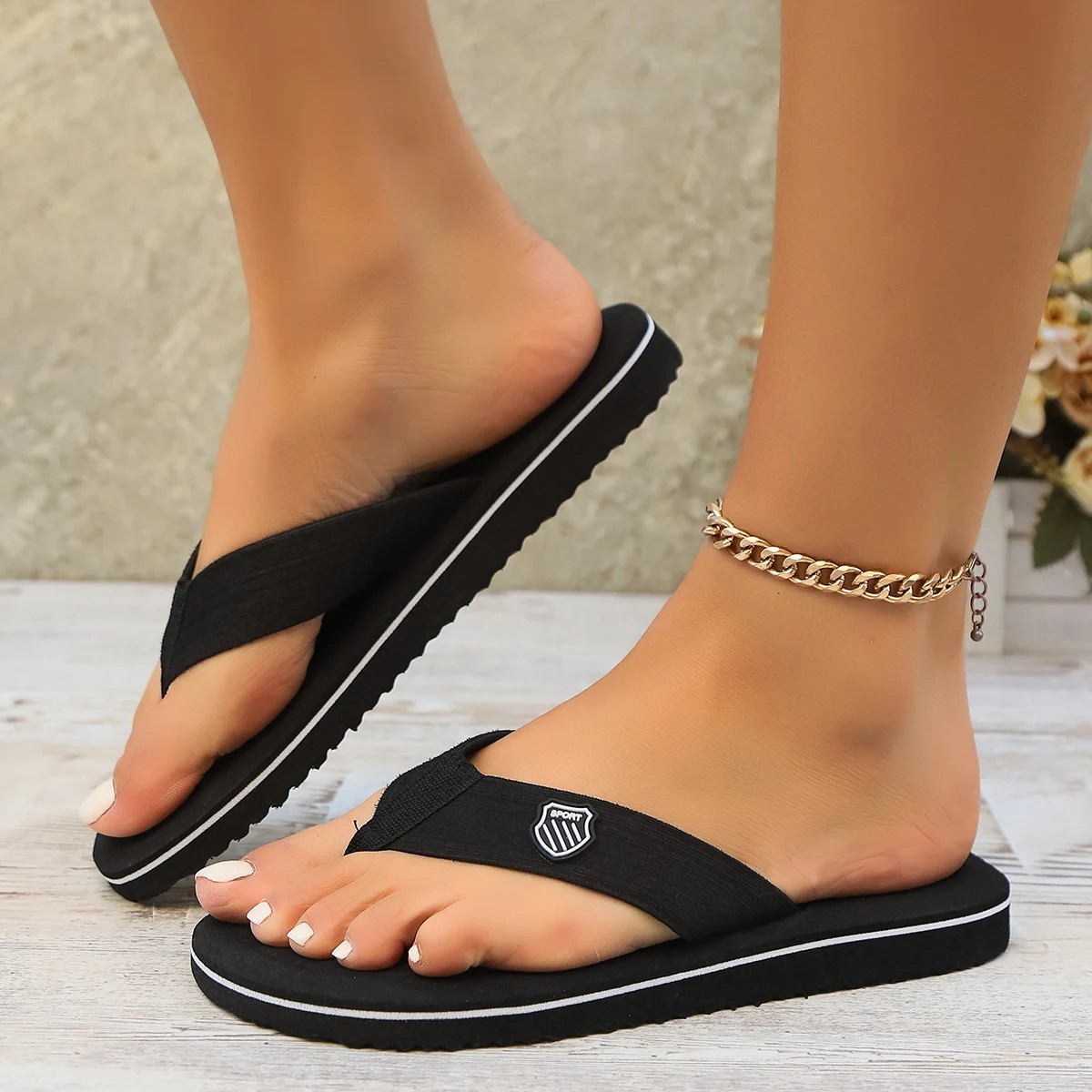 Mens Flip Flops Thong Sandals Shower Beach Slider Slip On Summer Casual Slipper