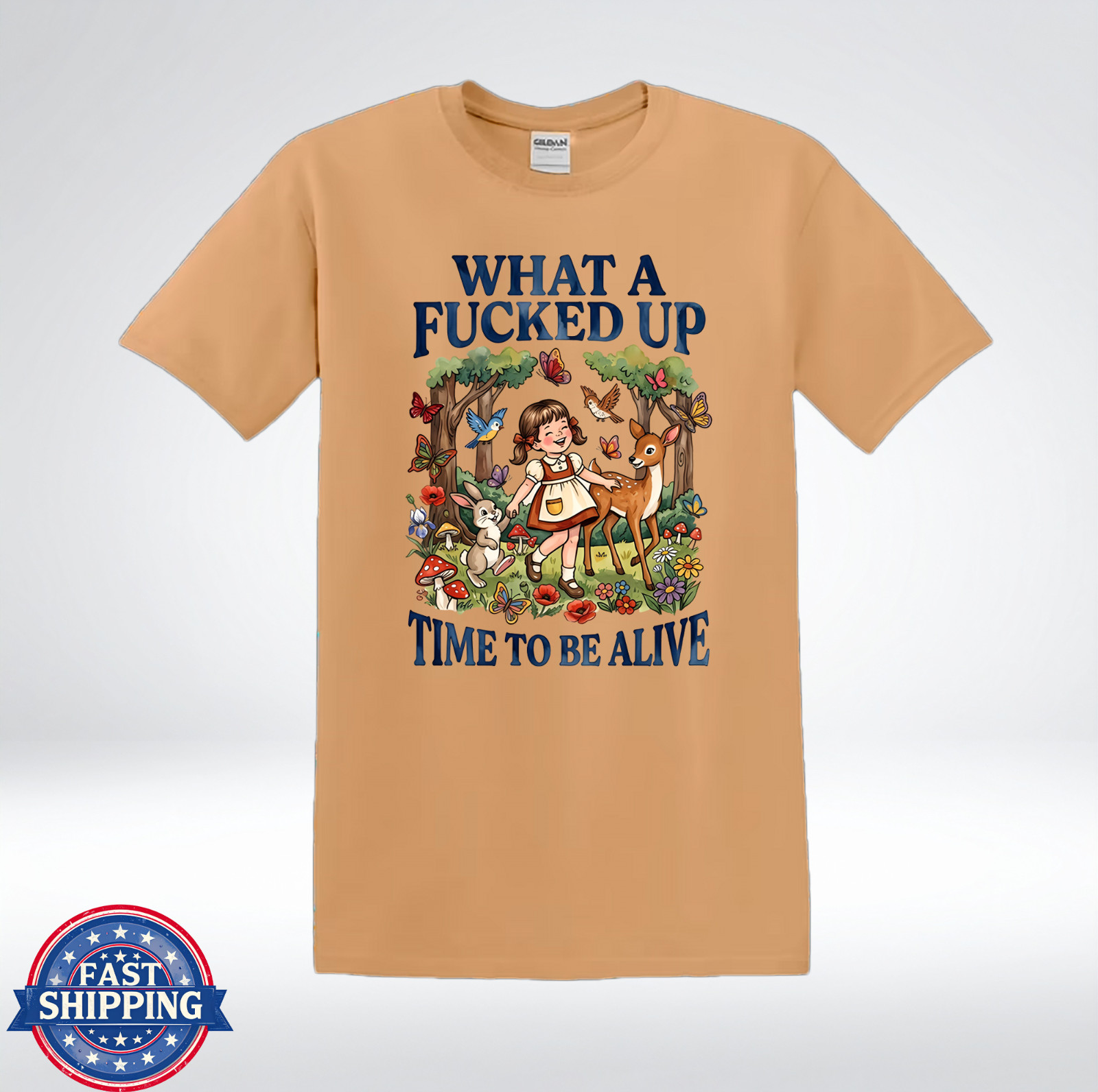 What A F*cked Up Time Funny Retro T-Shirt