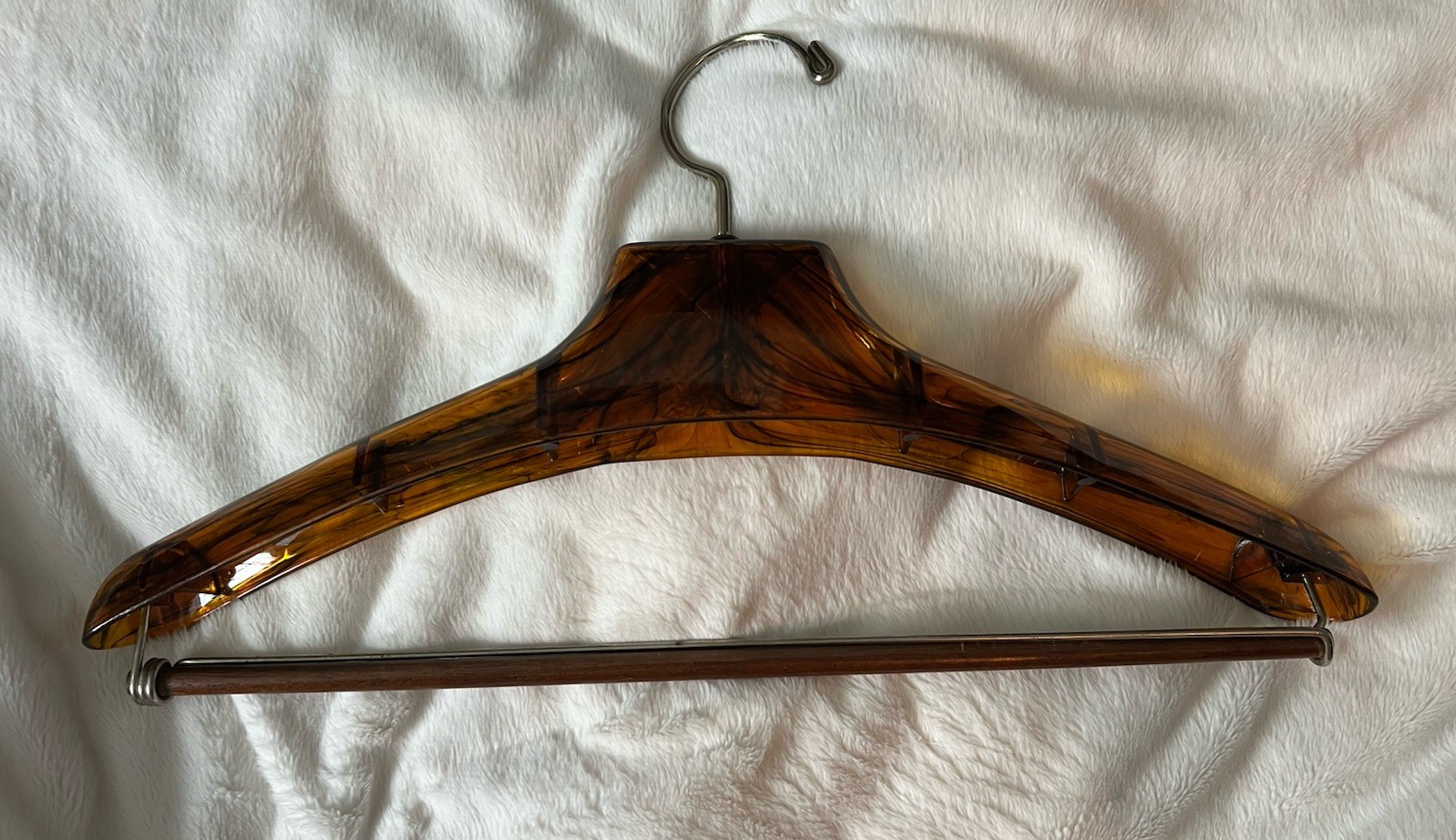 Leona Helmsley Hotels NYC New York MCM Hollywood Regency Plastic Fur Coat Hanger