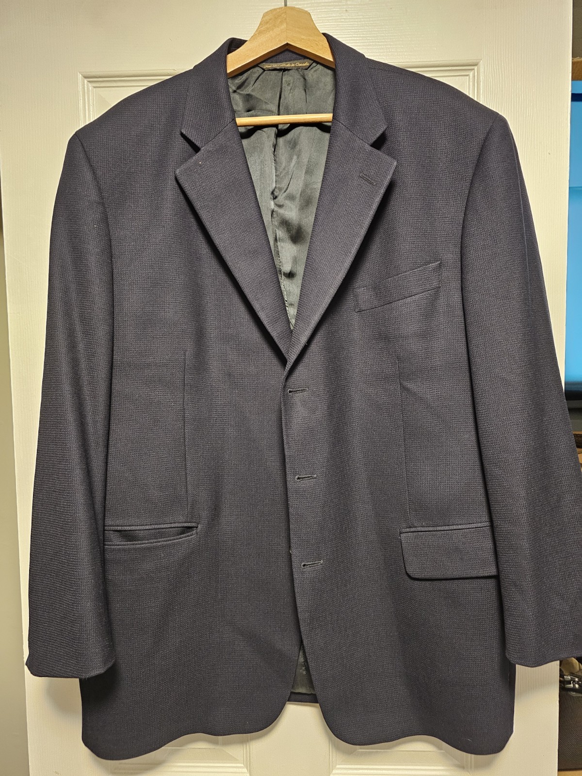 Jack Victor Men’s Sport Coat Blazer Size Unknown Refer To Description Navy Blue