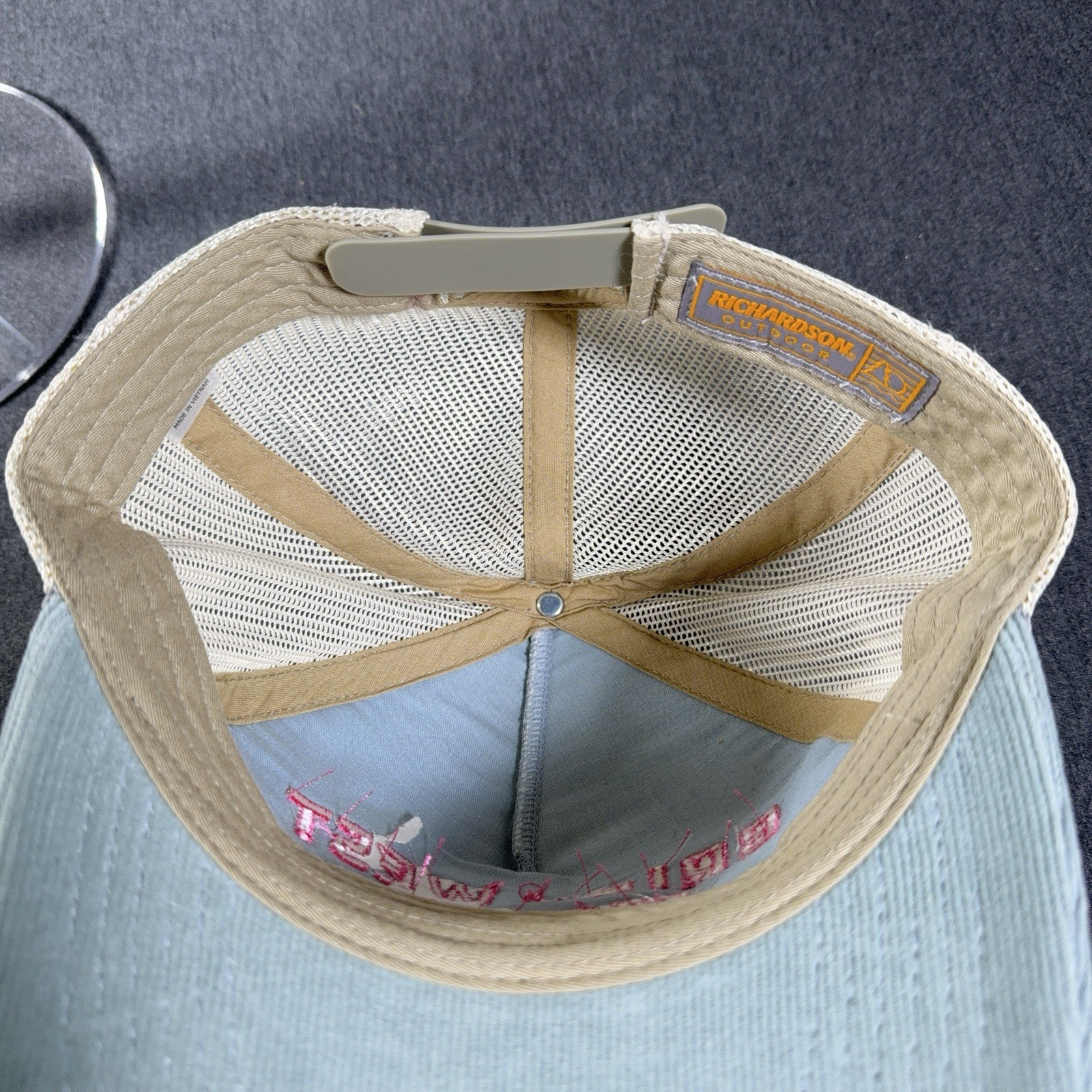 Spokane Washington Hat OSFA Blue Richardson Outdoor Corduroy Trucker Brick West