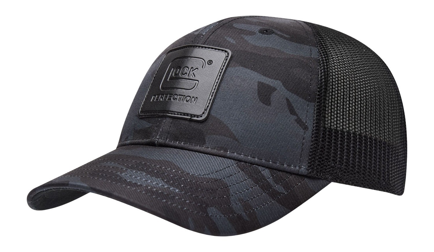 Glock Tactical Camo Hat Black Camo with Glock Perfection Patch AA75198