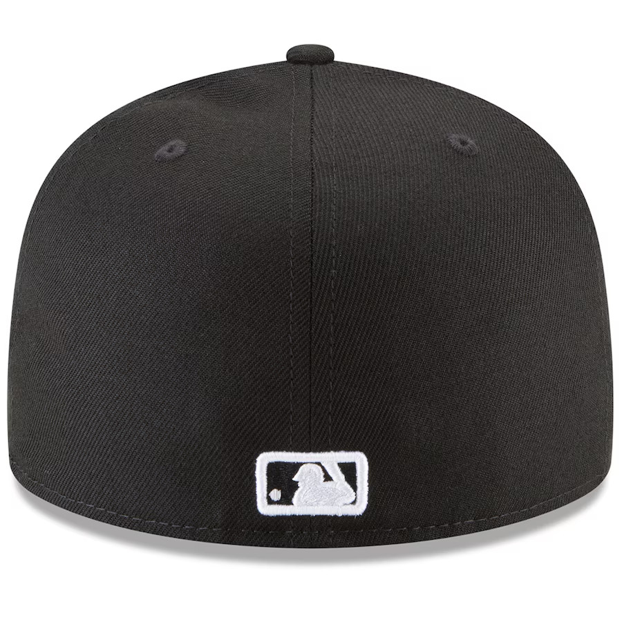 New Era 59Fifty Hat Basic Los Angeles Dodgers Black Fitted POLYESTER HAT 7 1/4