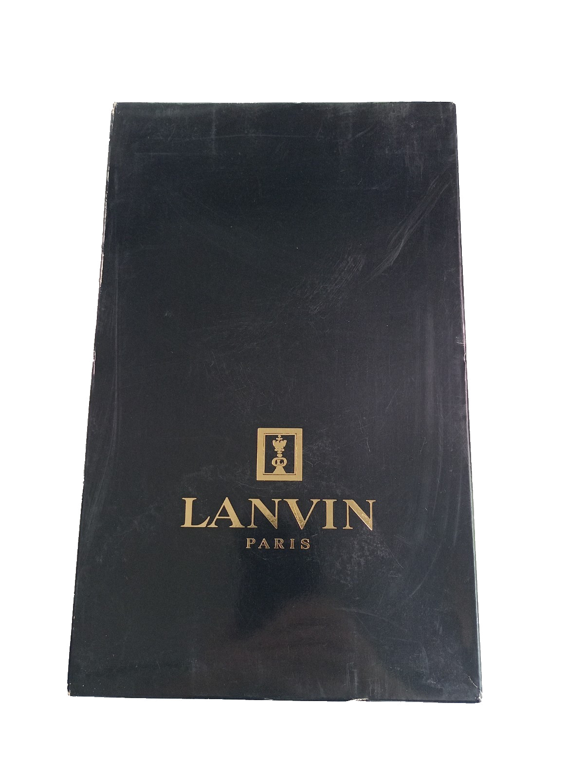 VTG Lanvin Paris White Swiss Cotton Dress Shirt XL Japan French Cuff NOS Box