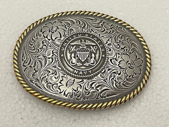 United States Navy Western Style Buckle