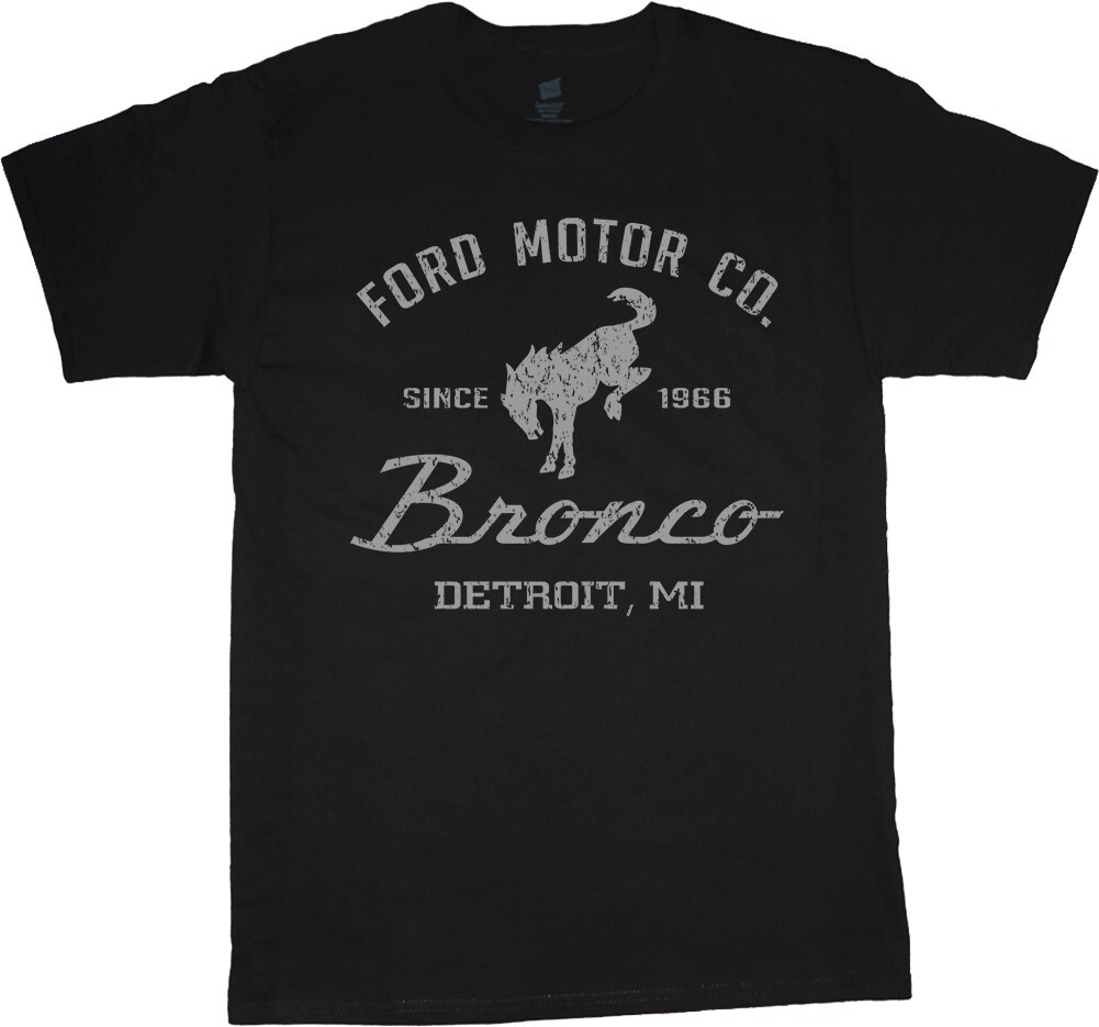 Ford Bronco T-shirt Clothing Bronco Parts Accessories Gifts Mens Graphic Tees