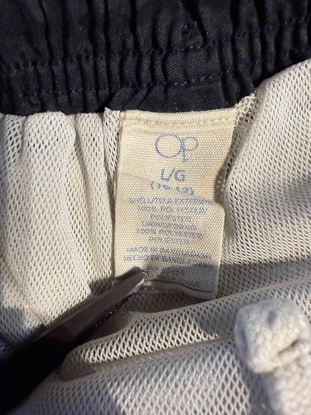 Vintage OP Ocean Pacific Swim Trunks Youth Large Shark Graphic 80s 90s Surf