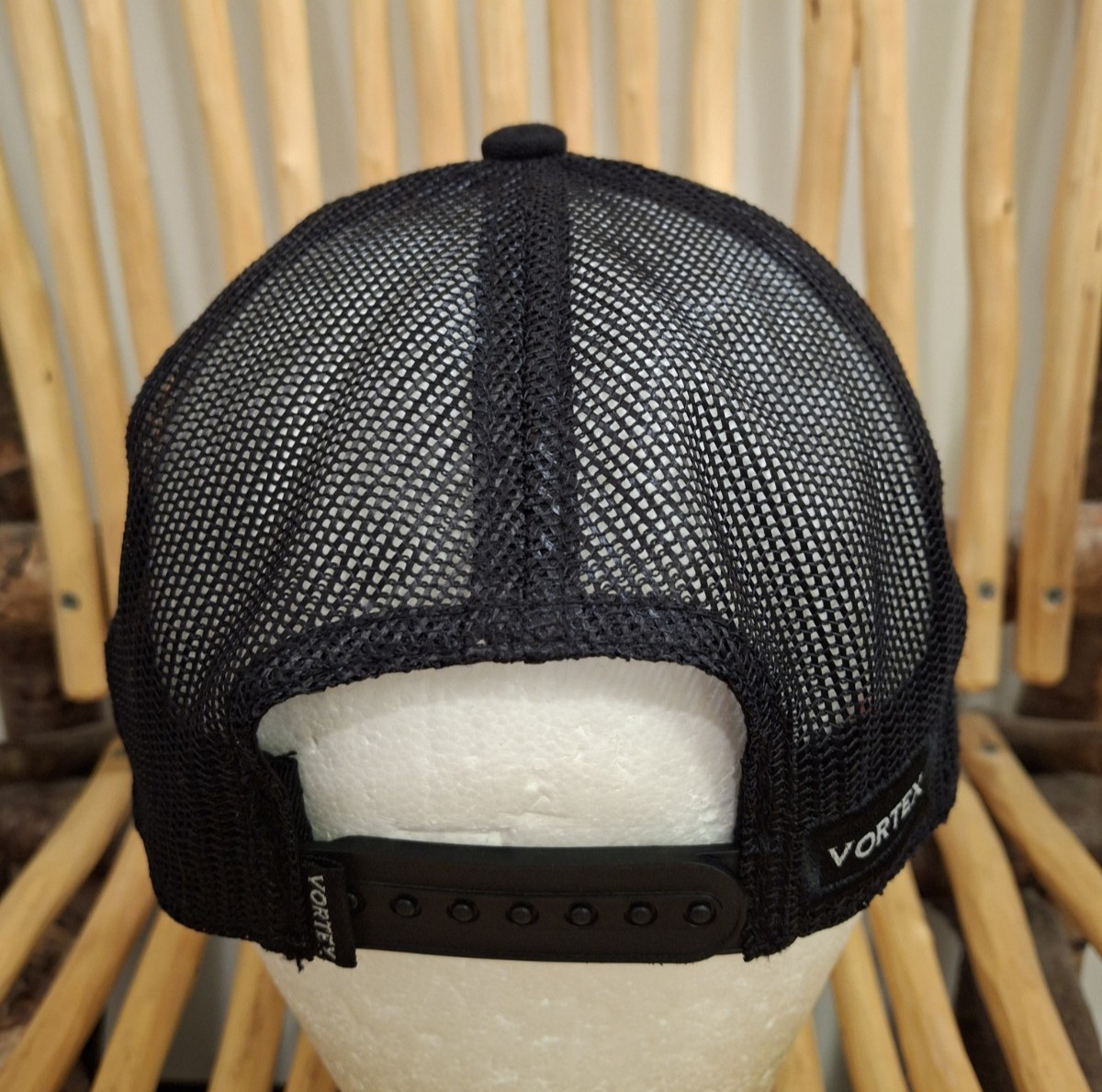 VORTEX Hat Snapback Cap Mesh Back Black NWOT Genuine