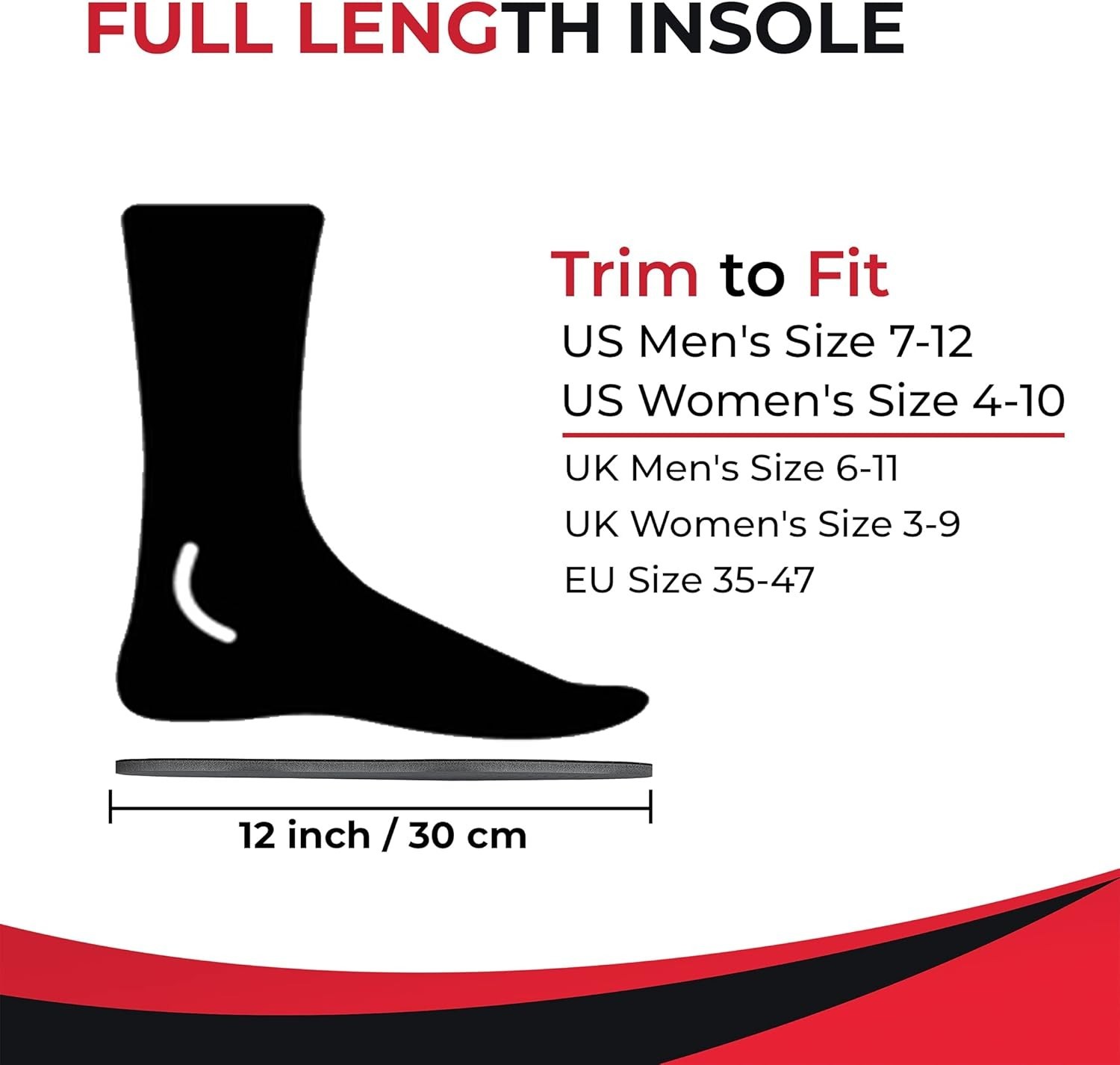 Odor Stop Insoles – Activated Charcoal Insoles – 2 Pairs