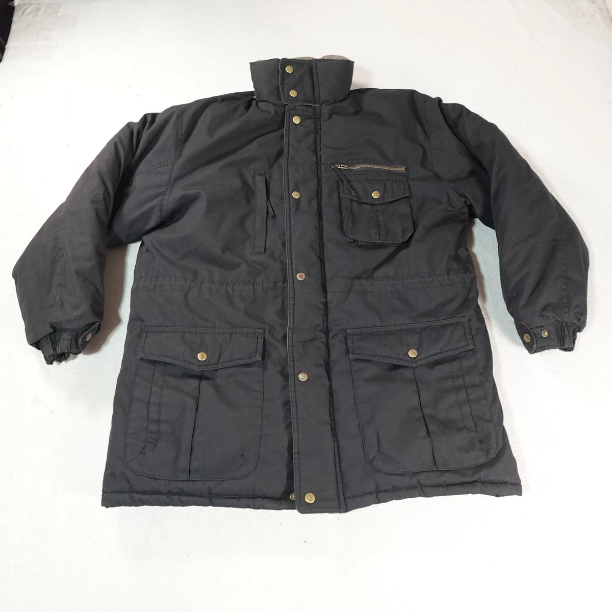 Original Windbreaker Jacket Mens Large Puffer Parka Chore Coat Barn Work Wear