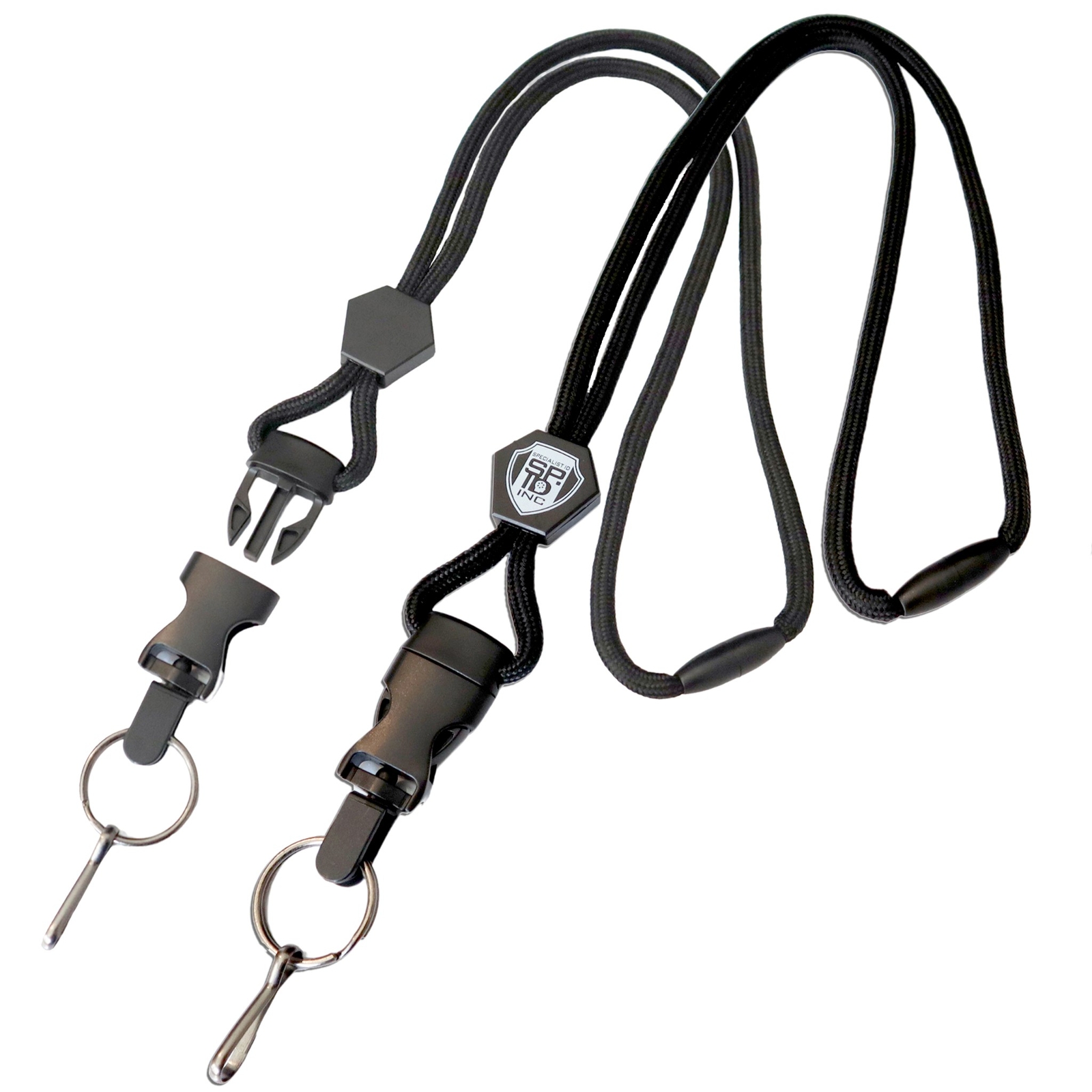 2 Pack – Heavy Duty Breakaway Lanyard For ID Cards & Keys – Detachable Buckle