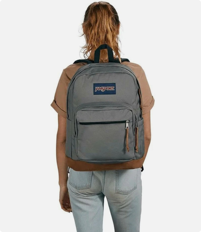 JanSport Backpack Gray with 15″ Laptop Sleeve