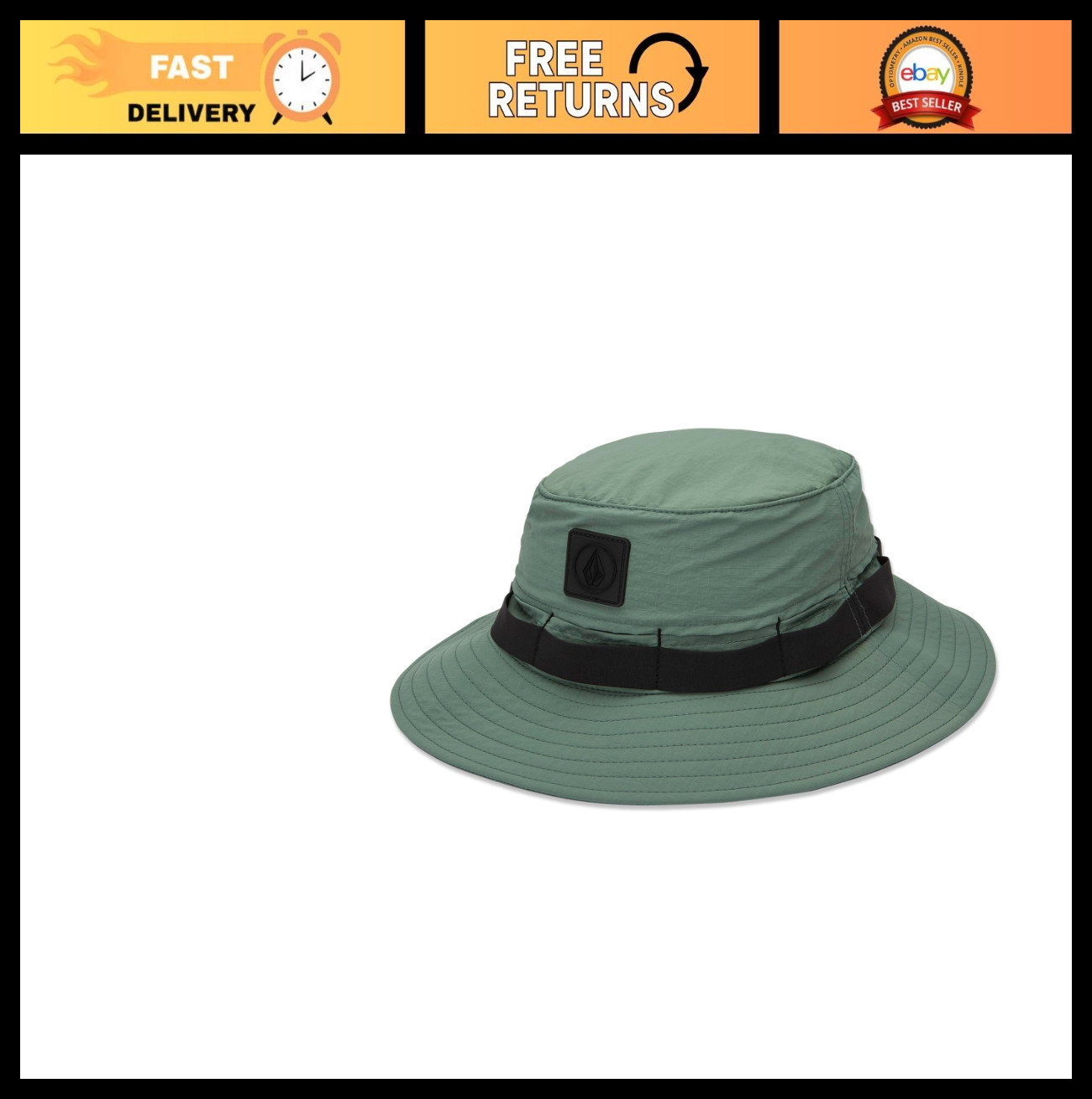 Men’s Wide Brim Boonie Hat – Adjustable Chin Strap Sun Protection Outdoor Gear