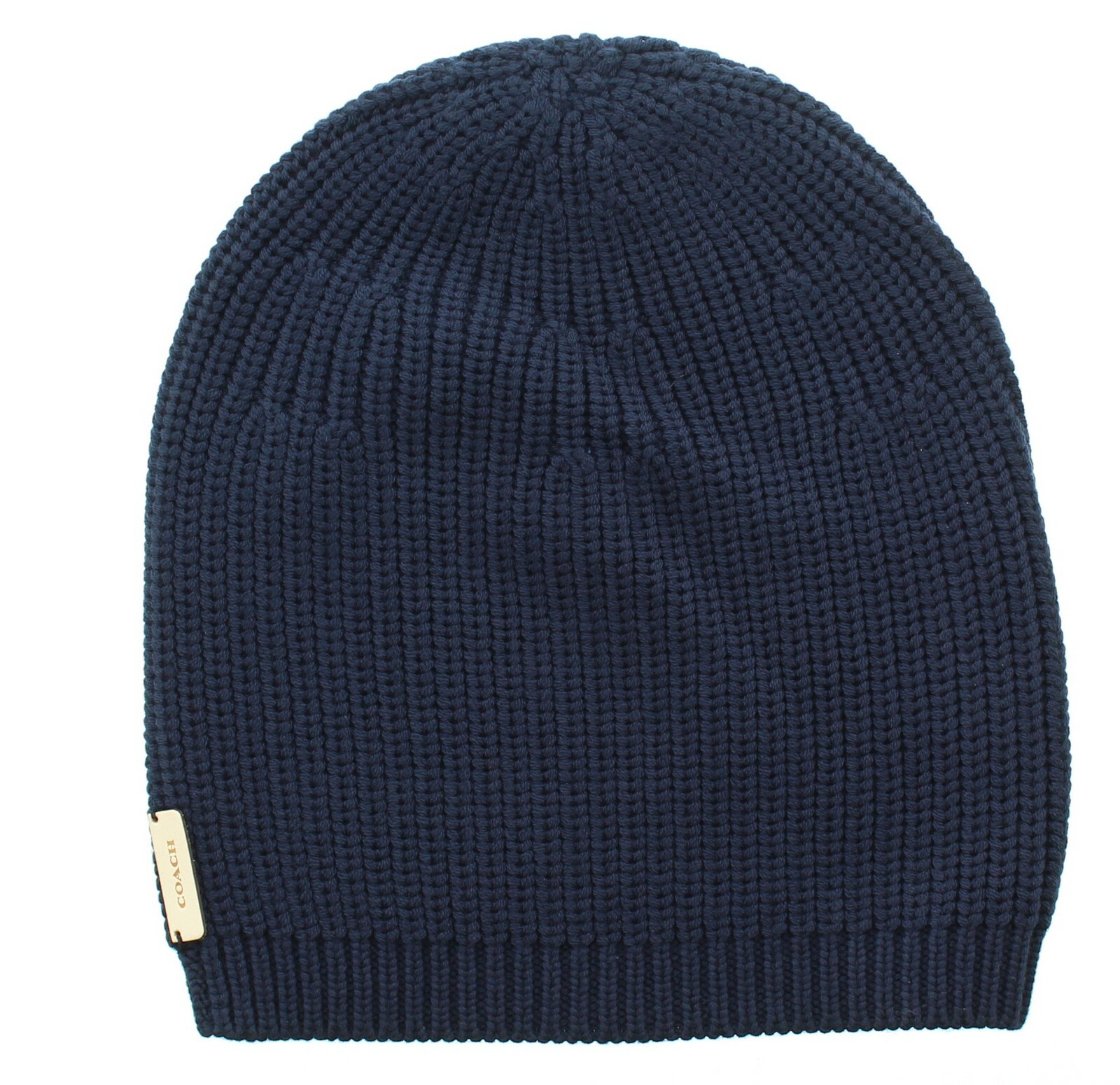 Coach Beanie Cap Hat, Solid Merino Wool Knit Slouch Winter Hat, 84309 MSRP $98