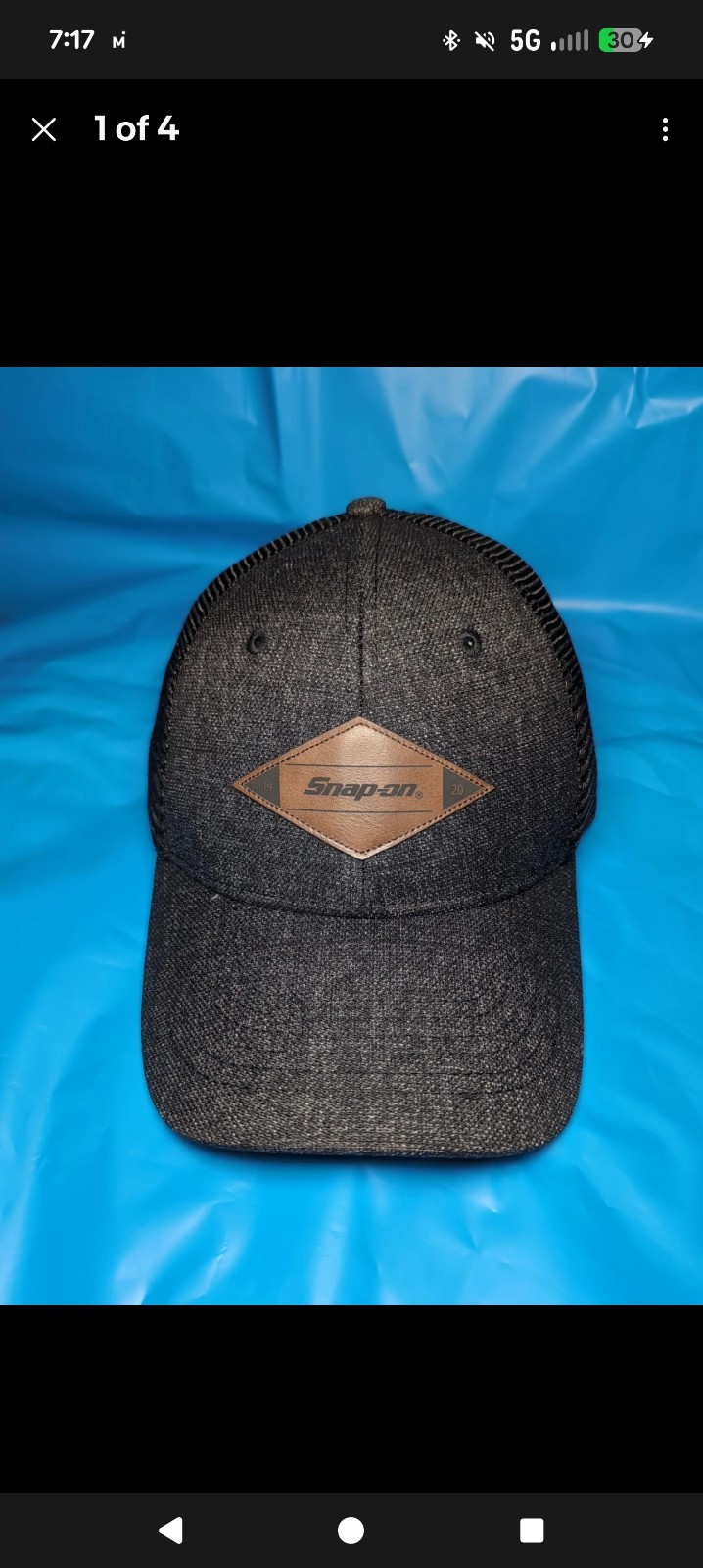 3x Snap On Tools Official Hats – Adjustable + Flexfit Mesh Trucker Logo Hat Lot