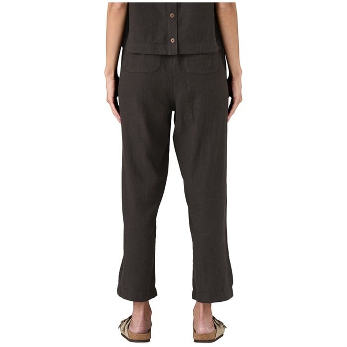 Patagonia Garden Island Pants Wide Leg Black Hemp Blend Women’s XS, S, M, L, XL