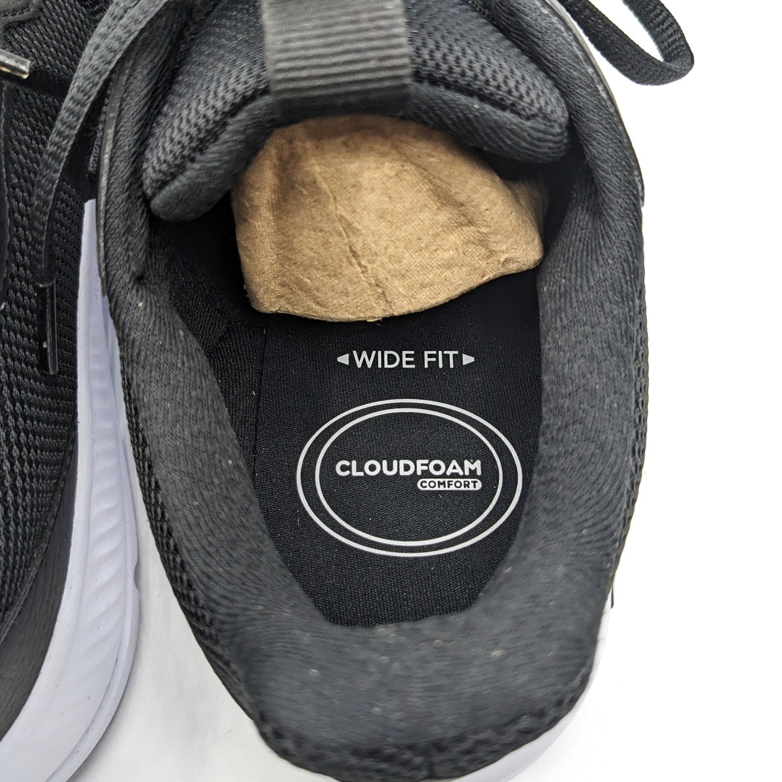 adidas “Cloulfoam Flex Laces” Men’s Everyday Wear Walking Shoes [Black/Wide] NEW