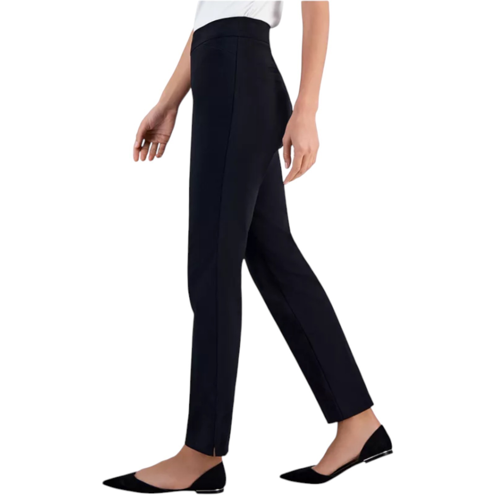 JM Collection Petite Tummy-Control Comfort waistband Pants, Black or Blue