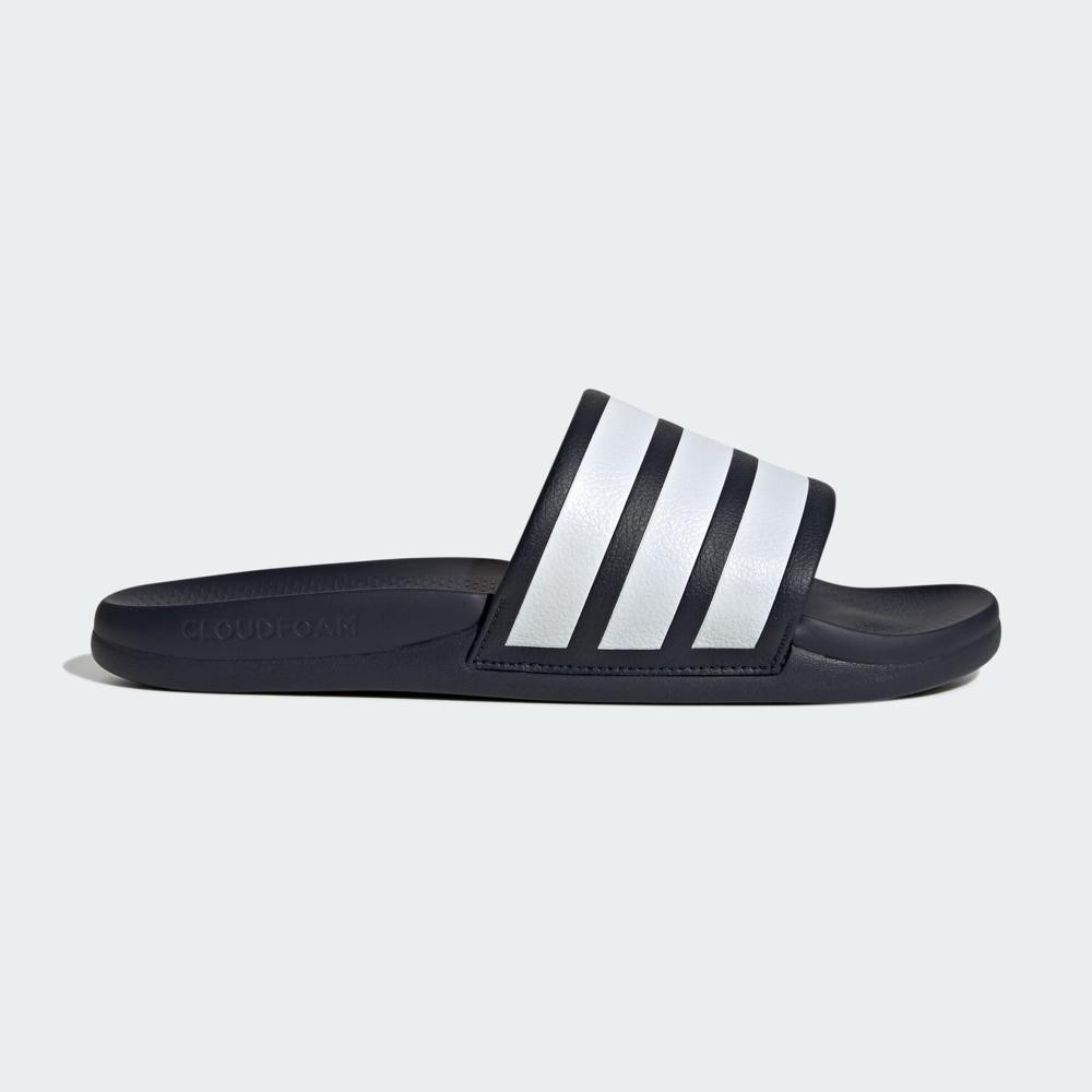 Adidas Adilette Comfort 2.0 Cloudfoam Slides Legend Ink White HQ2465