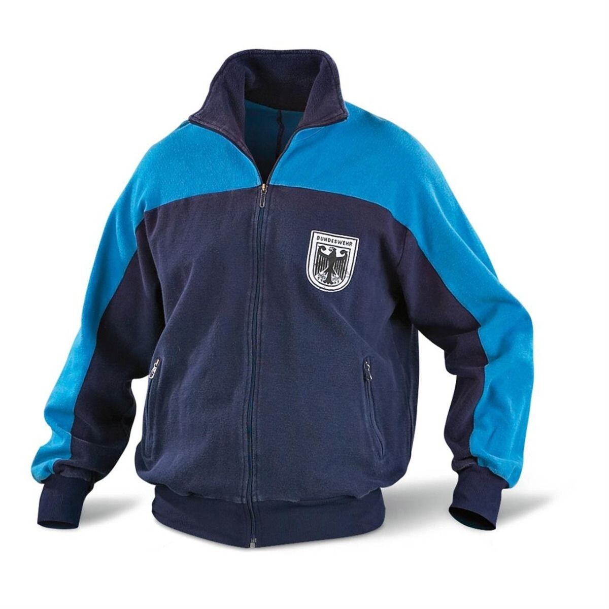 German Army Bundeswehr Blue PT Sports Jacket Full Zip Up Tracksuit Gym S-2XL