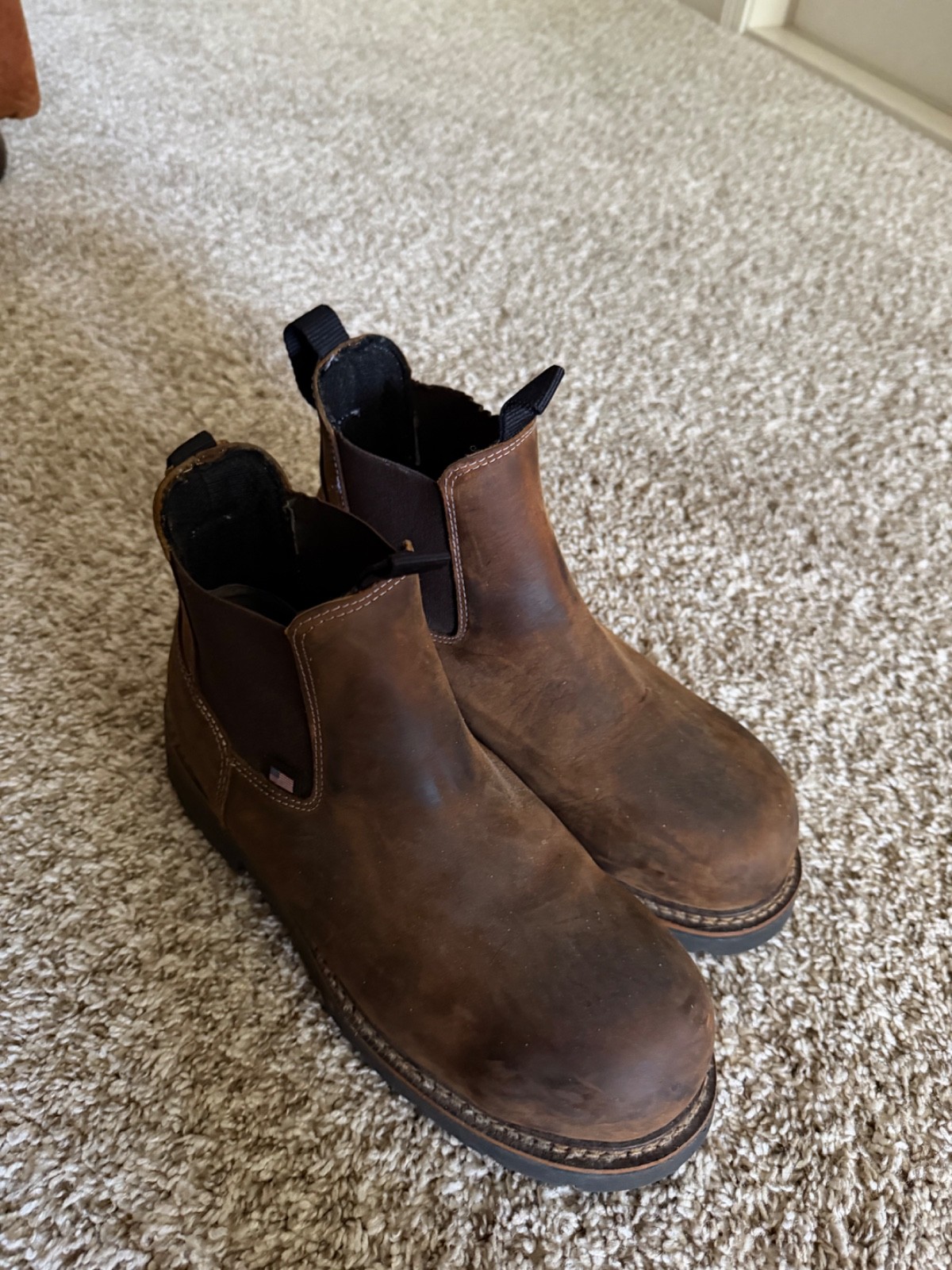 Made In USA. Thorogood Composite toe 6in work boots. Mens size 7.5 D