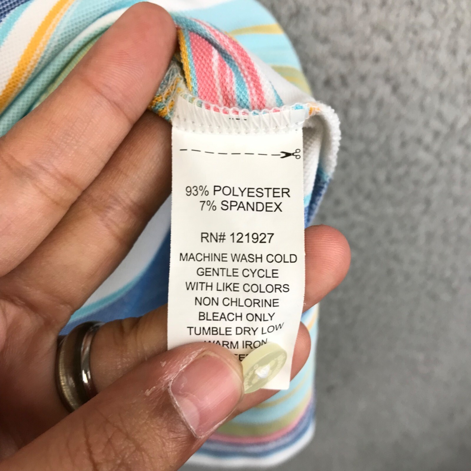 johnnie-O Erwin Lake Polo Multi Colored Stripe size L