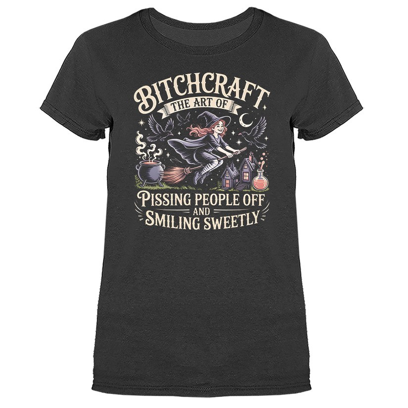 Bitchcraft Funny Witch Sarcastic Halloween T-shirt
