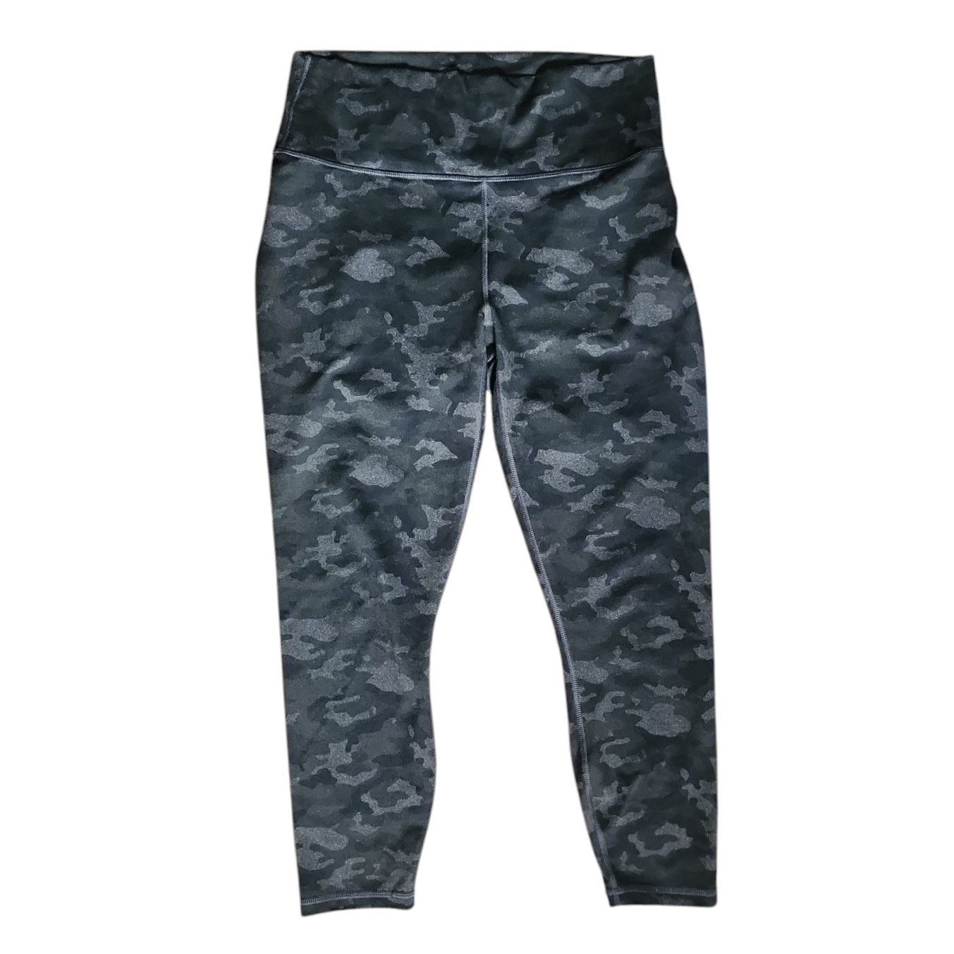 Fabletics Leggings Womens Size M Medium Powerhold Green Camo Pull On Stretch