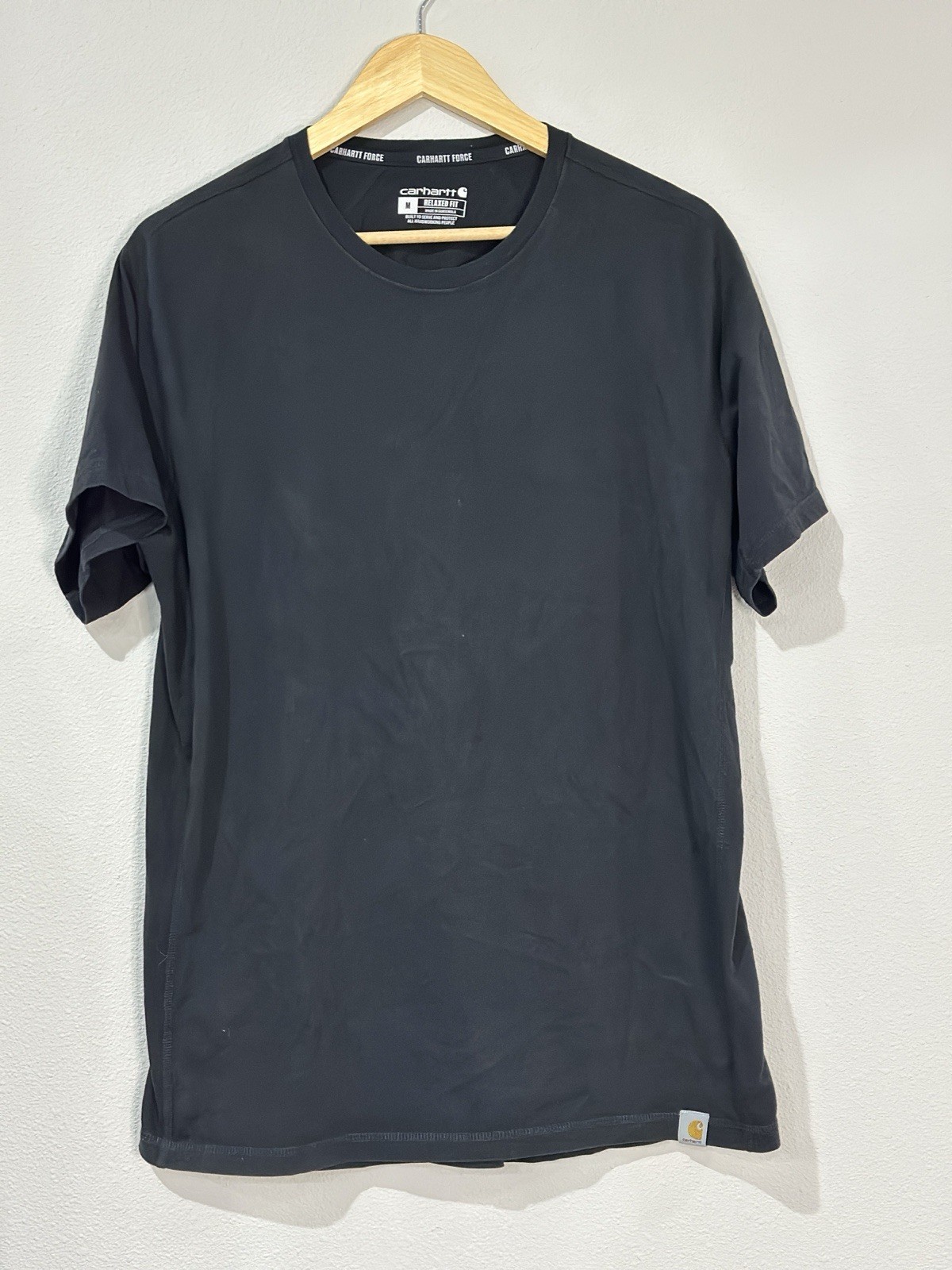 Carhartt Force Relaxed For Mid weight Tshirt Black Men’s Size MEDIUM