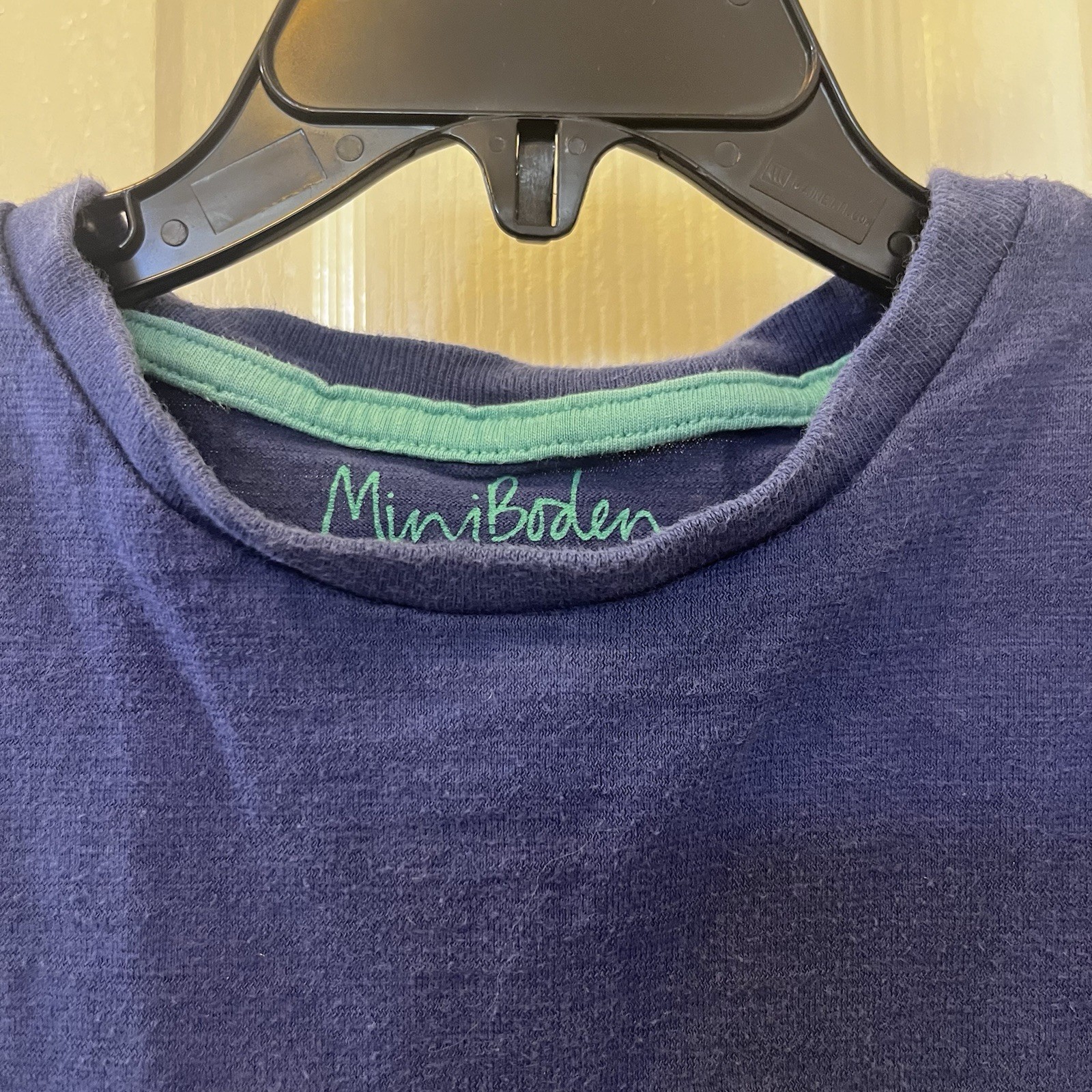 Mini Boden Sea Turtle Applique T-Shirt Top Tee Blue Boys Size 2-3 years