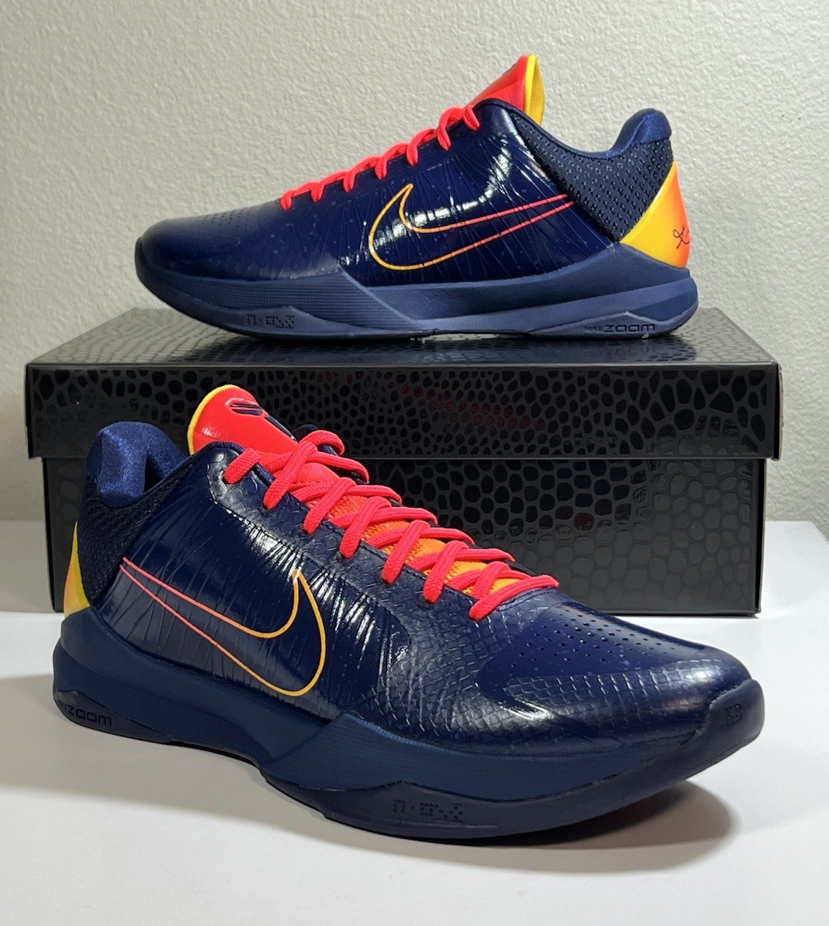 Caitlyn Clark x Zoom Kobe 5 Protro Indiana Fever Size 13 Mens Brand New DS
