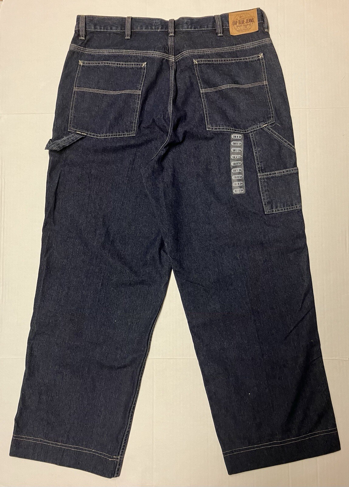 Vintage Gap Carpenter Jeans Mens Tag Size 38 Hemmed To 31 Wide Leg Skater Y2K