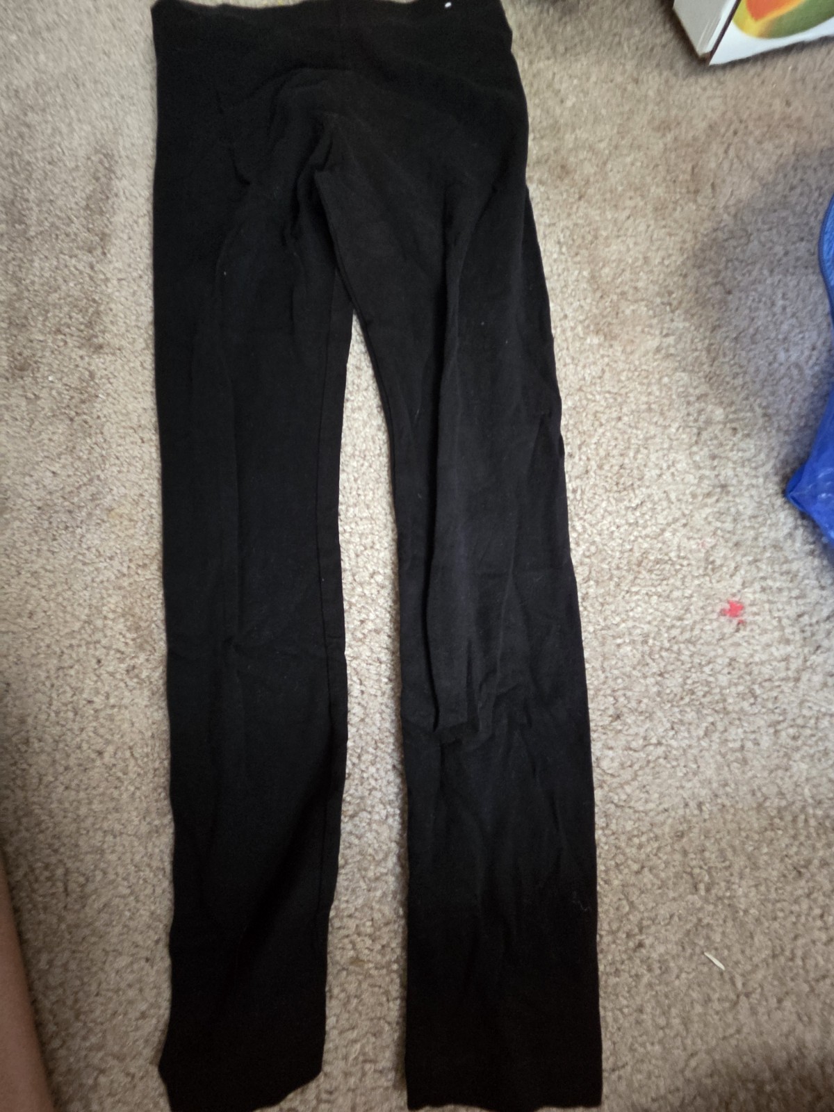 H&M Divided Women’s M Black Mid Rise Cotton Spandex Stretch Ankle Leggings