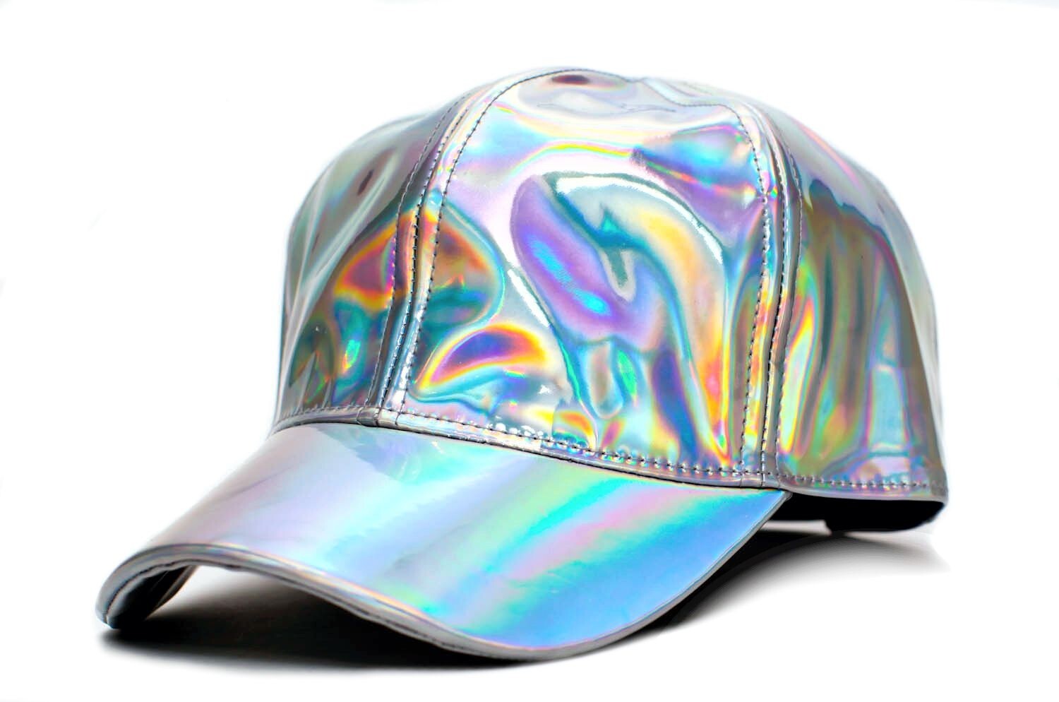 Back to The 80’s Future Marty McFly Hat Curved Bill Rainbow Cap Adult