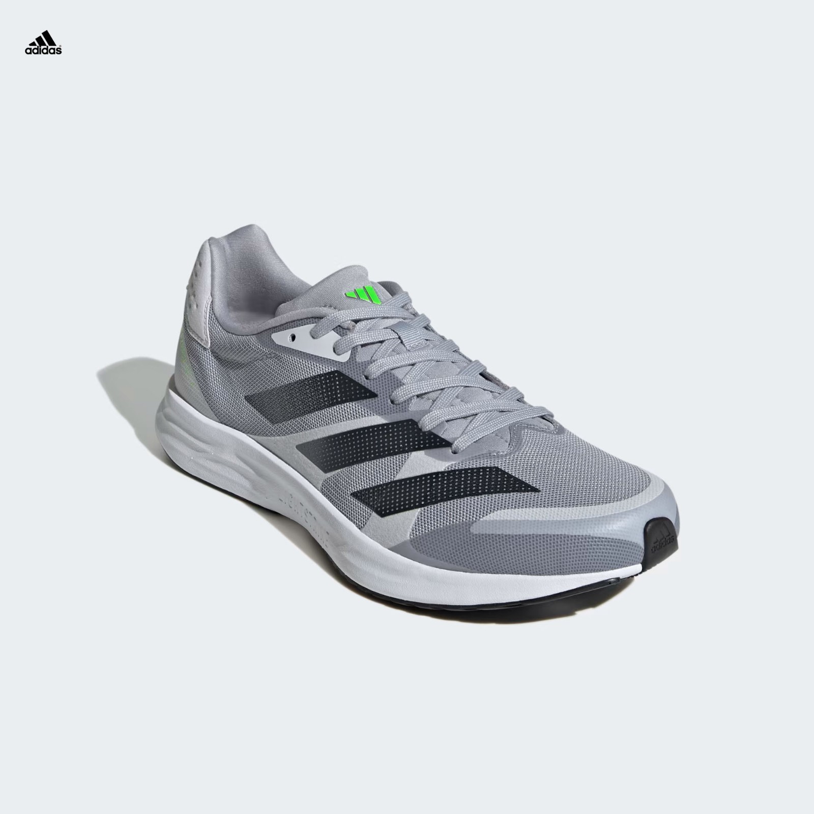 Adidas Adizero RC 4 running shoes Halo Silver Black GX6667 Men’s Size 10.5