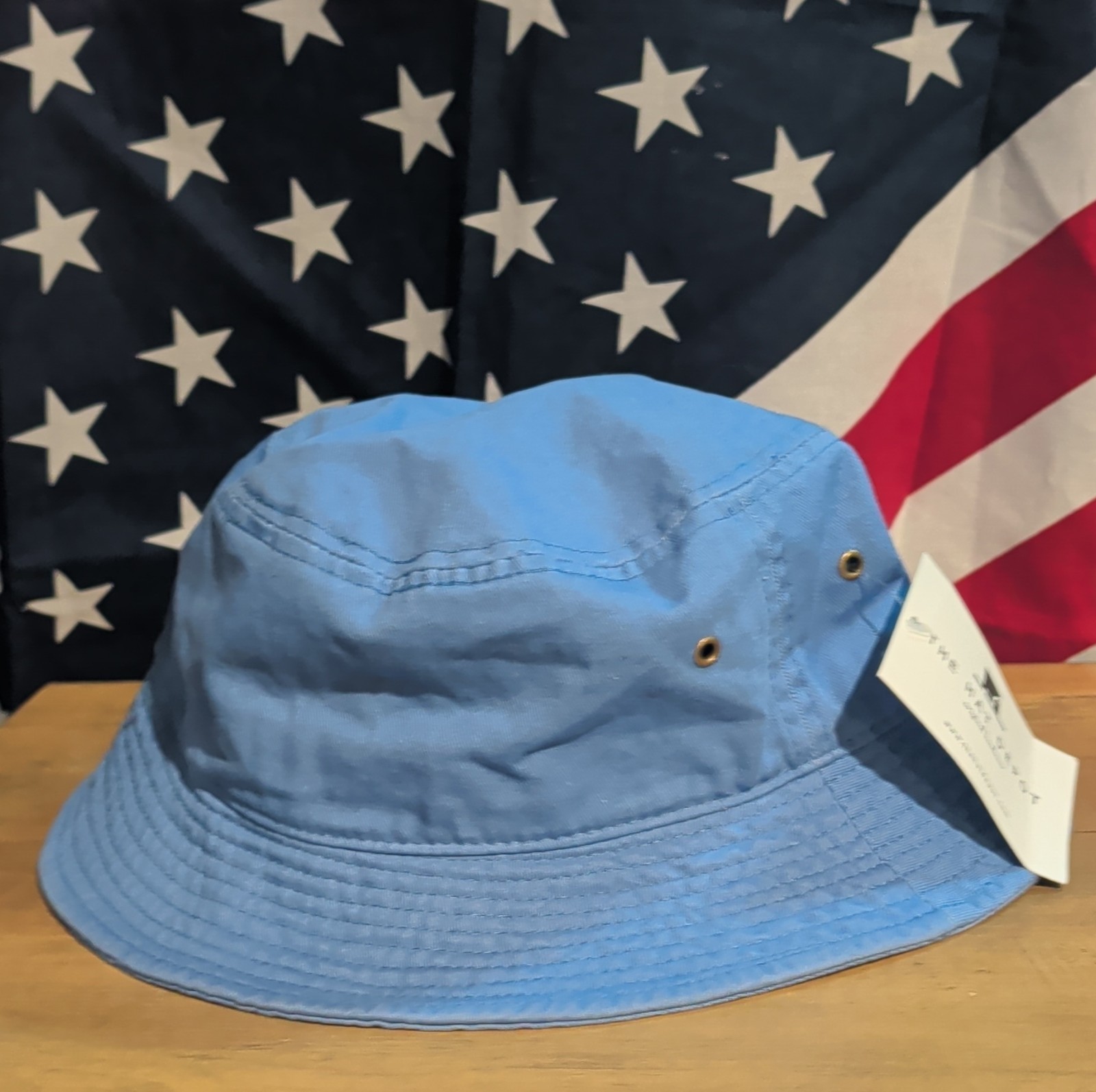 Newhattan Blue Bucket Hat L/XL Wide Brim Breathable Men Outdoor Casual