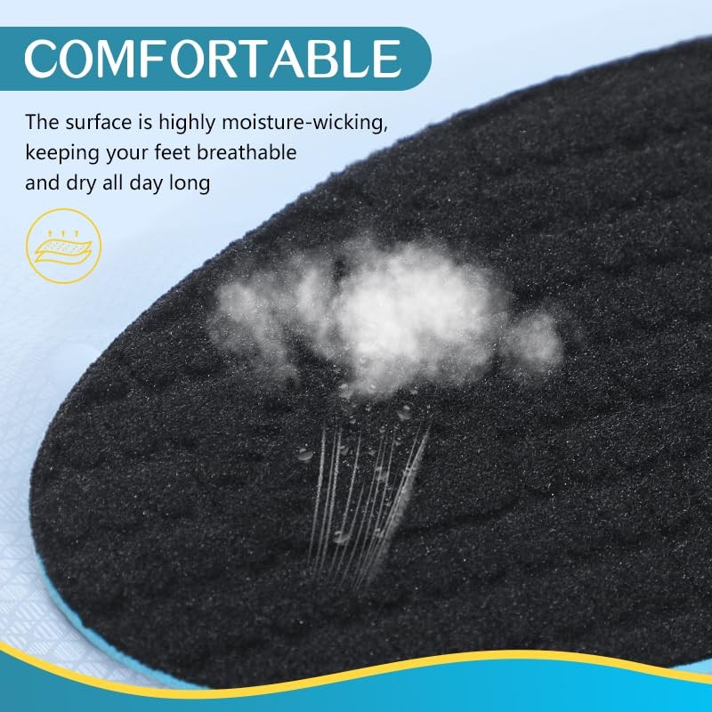 Supination Correction Insoles for Men & Women, Plantar Fasciitis Orthotic Ins