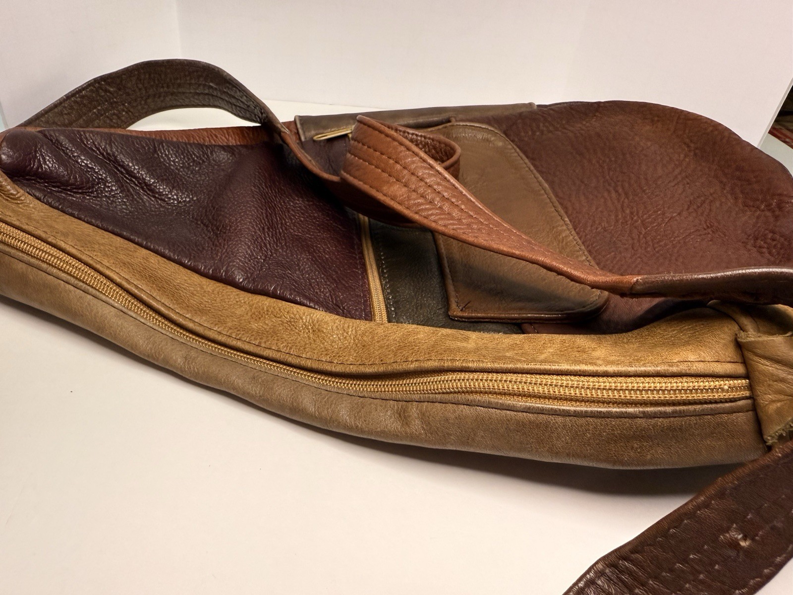 Vintage Genuine leather Healthy Back Bag Crossbody Sling Bag See Details