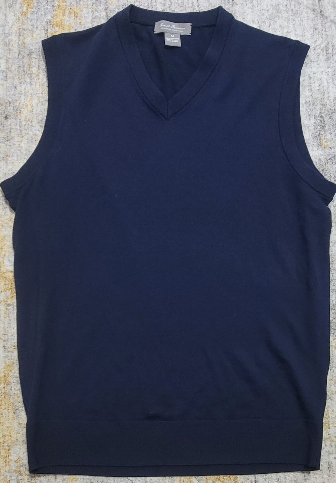 Daniel Cremieux Signature Collection Mens Merino Wool V-Neck Vest PO Size Med