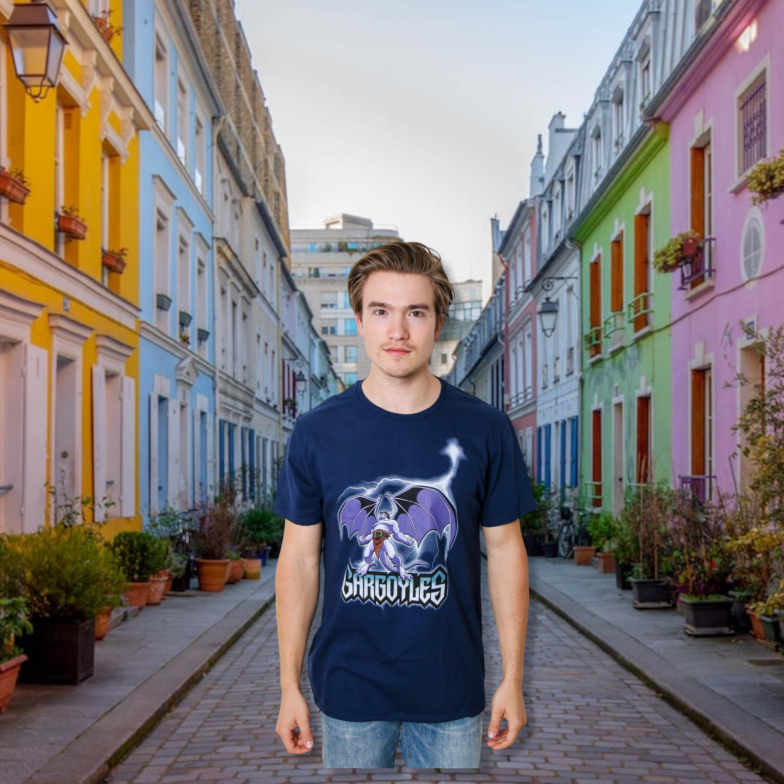 Gargoyles Goliath Thunder Disney 90’s Retro Cartoon Adult T-Shirt