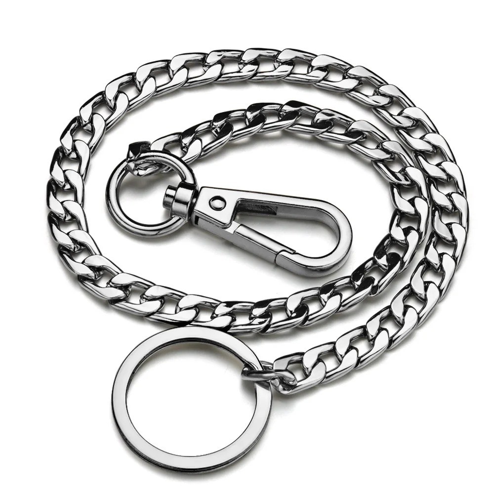 Heavy Duty Punk Wallet Chain 20″ Stainless Steel Jean Key Chain for Men Women