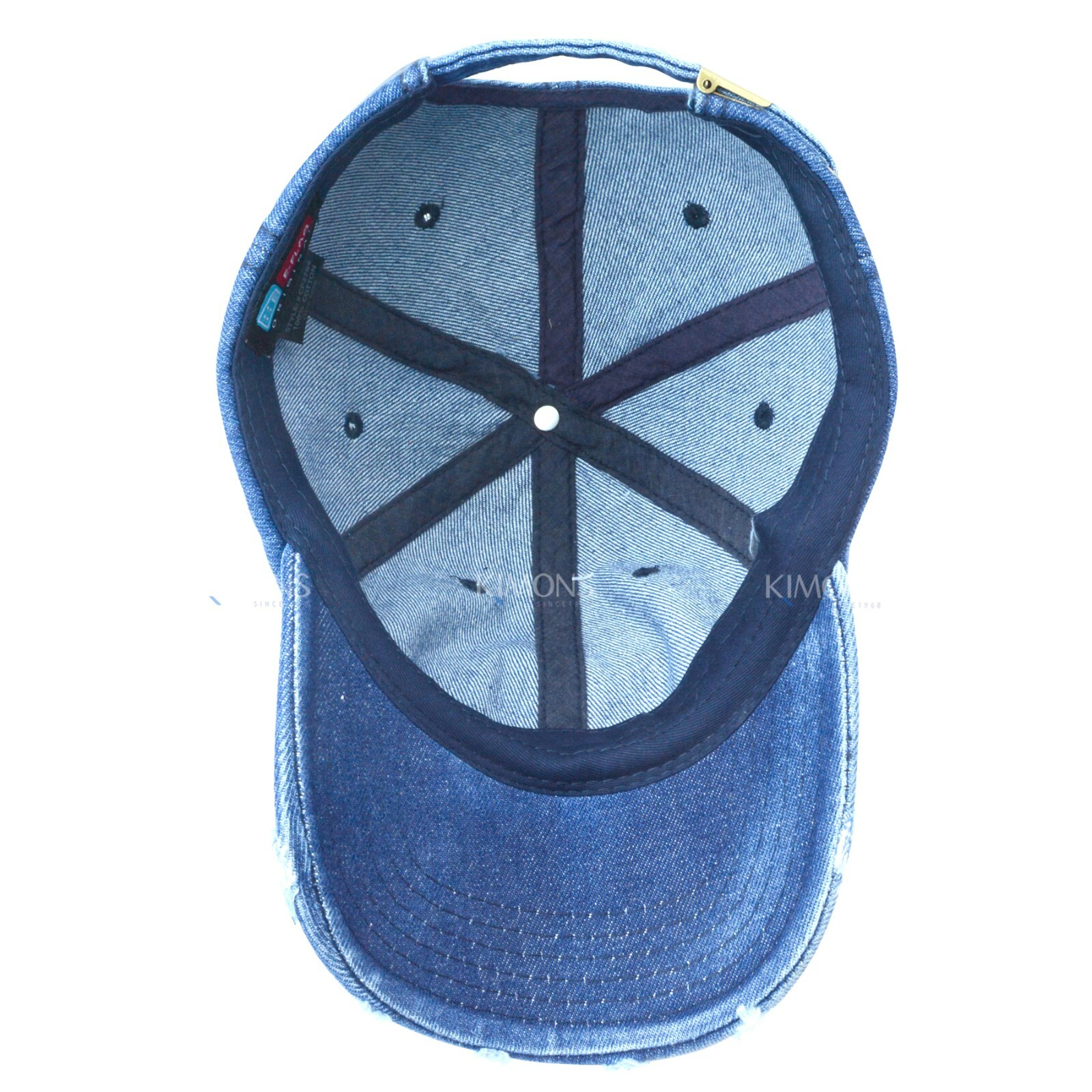 Vintage Distressed 100% Cotton Solid Polo Denim Baseball Cap Hat Ball Dad Washed