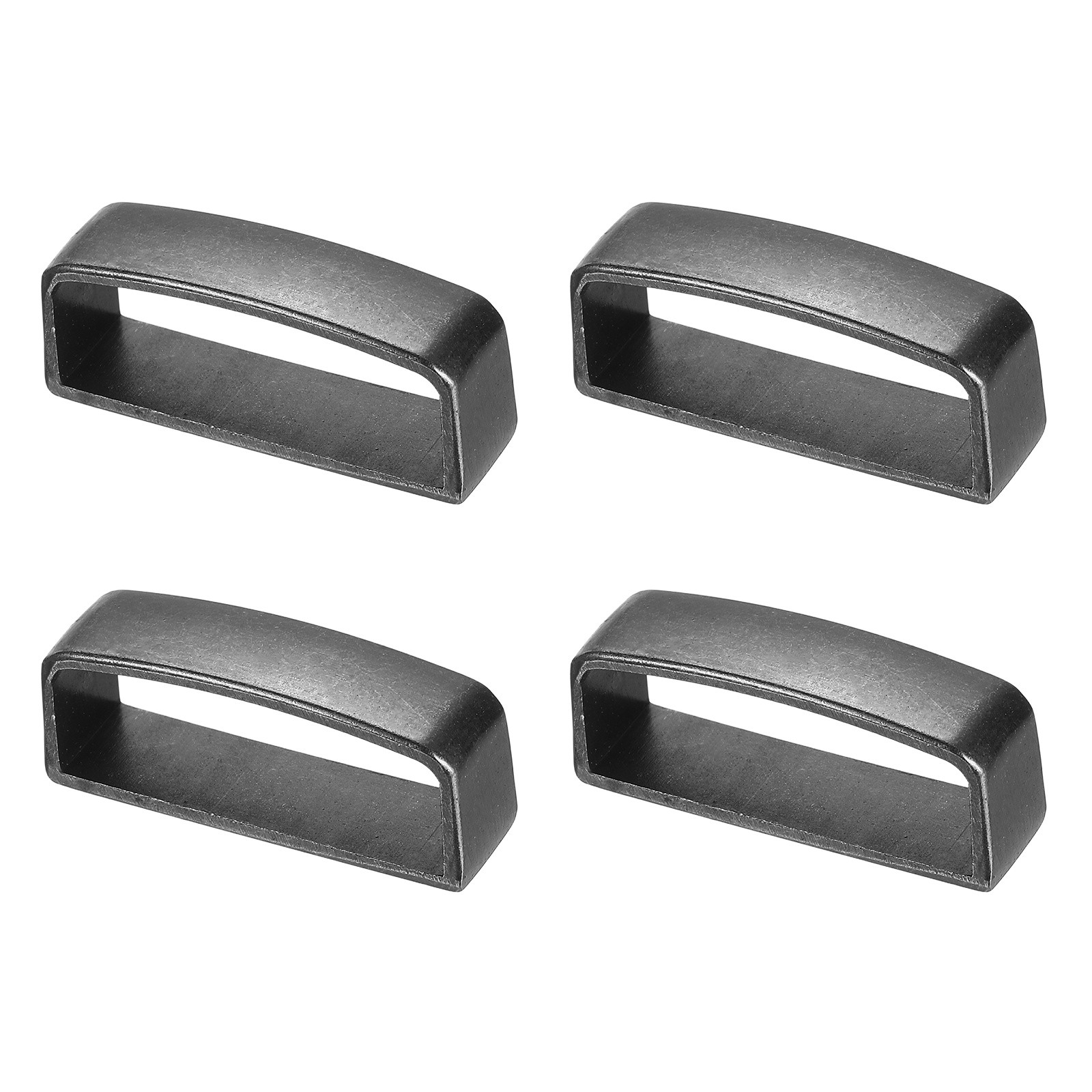 1-1/2 Inch 40mm Belt Loop Keepers, 4 Pcs Alloy Belt Men’s Buckle, Silver Black
